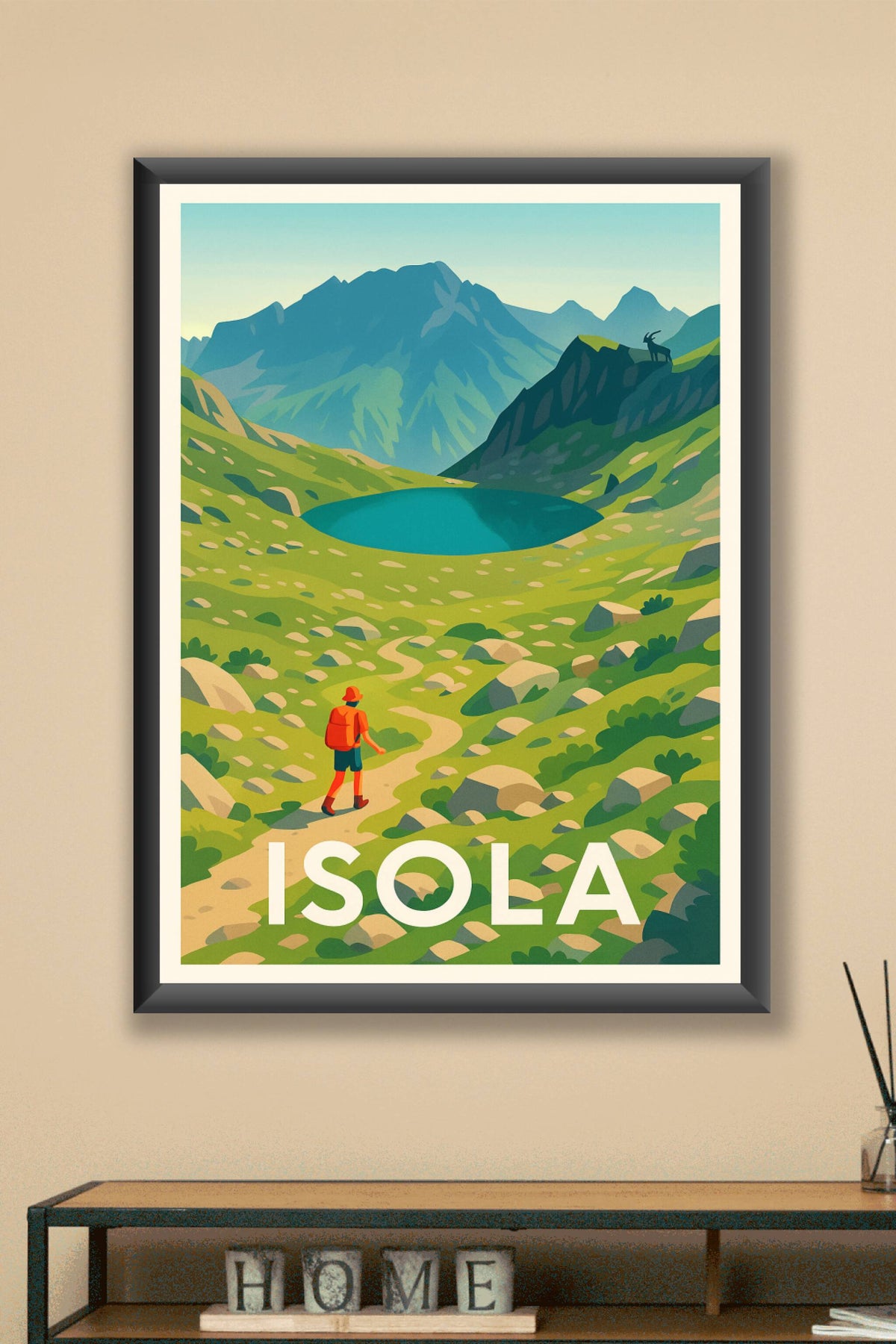 Affiche Isola — Nature et Aventure en Montagne · poster d'art de Isola