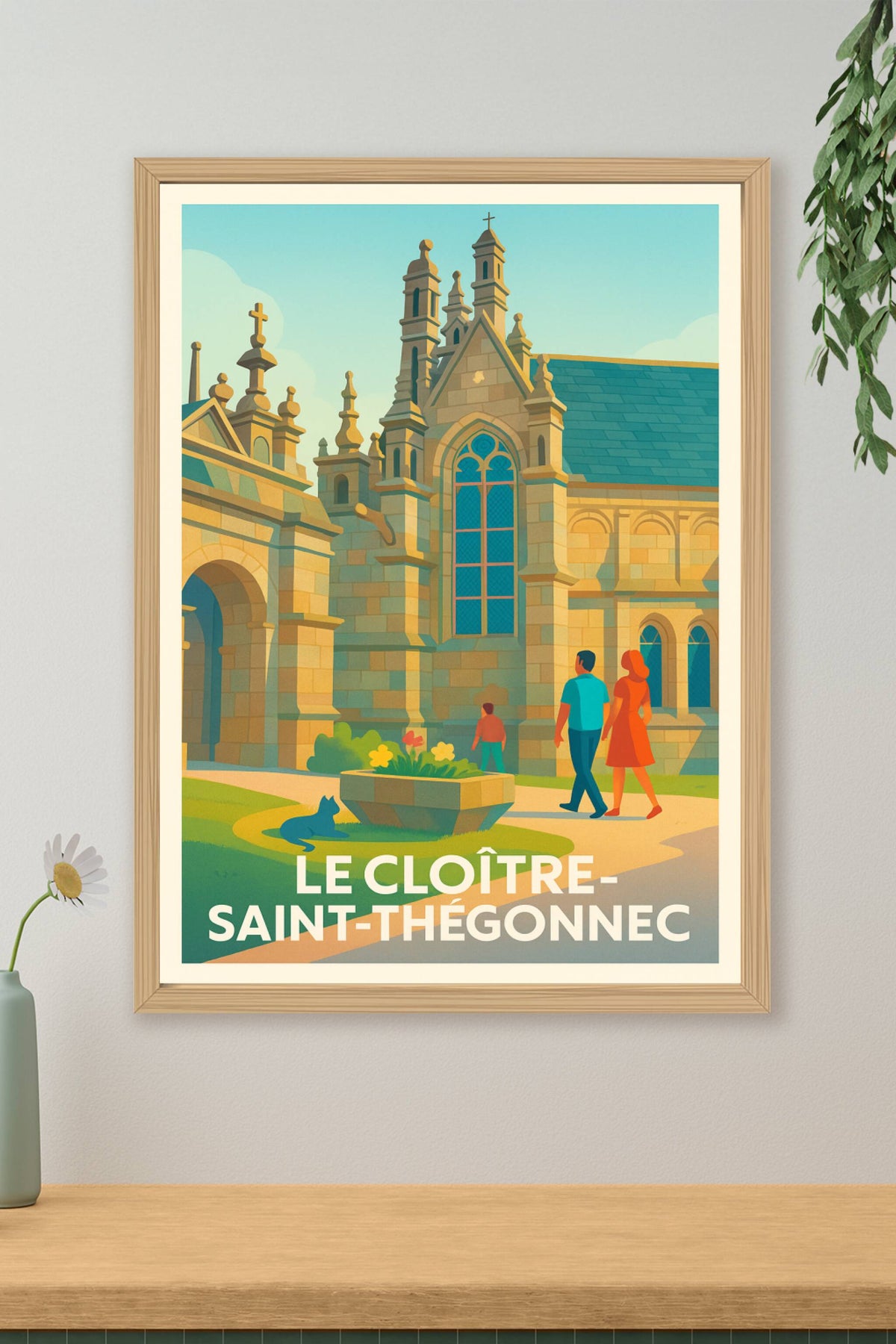 Affiche Le Cloître-Saint-Thégonnec — Évasion historique et architecturale · poster d'art de Le Cloître-Saint-Thégonnec