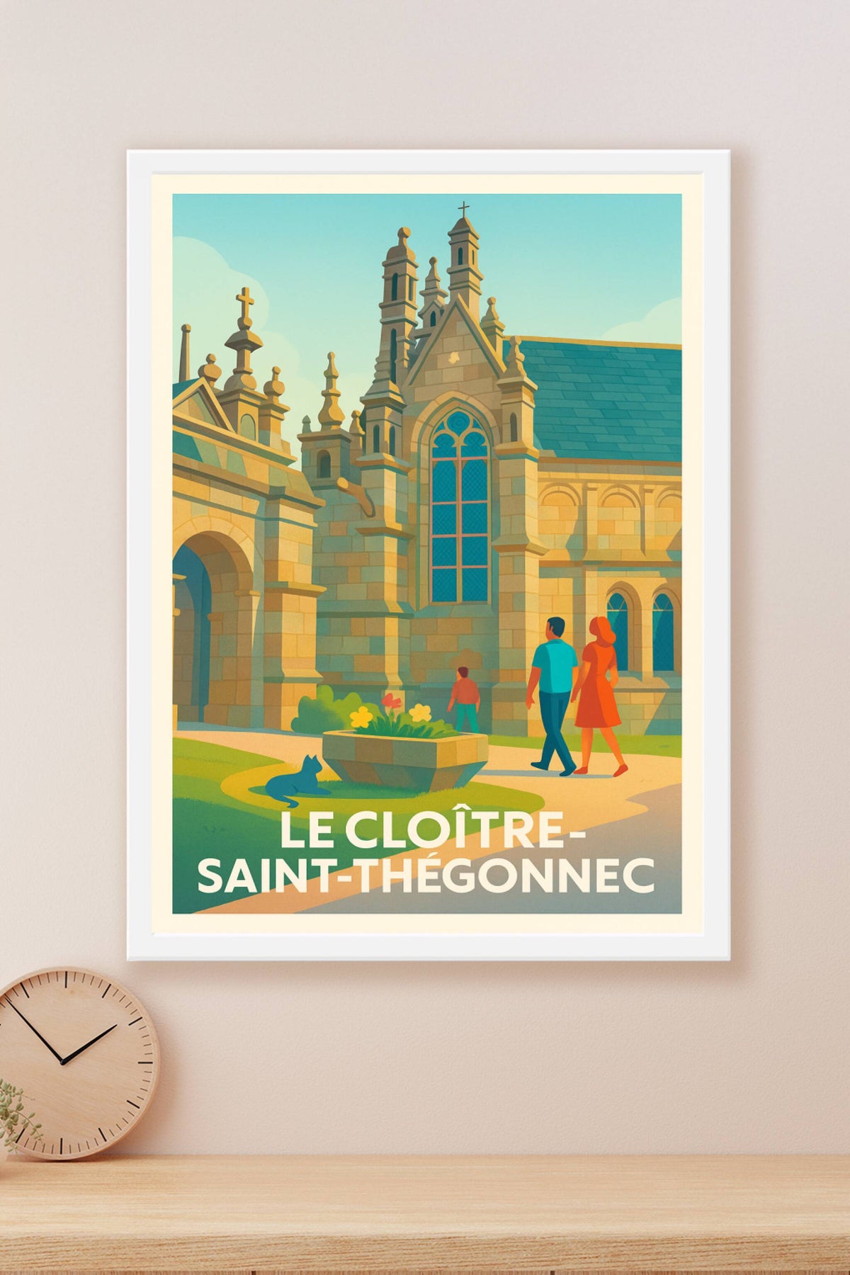 Affiche Le Cloître-Saint-Thégonnec — Évasion historique et architecturale · poster d'art de Le Cloître-Saint-Thégonnec