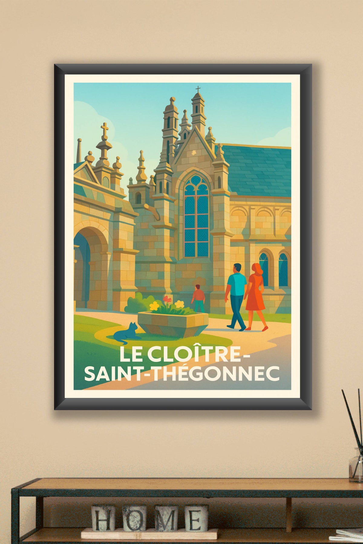 Affiche Le Cloître-Saint-Thégonnec — Évasion historique et architecturale · poster d'art de Le Cloître-Saint-Thégonnec
