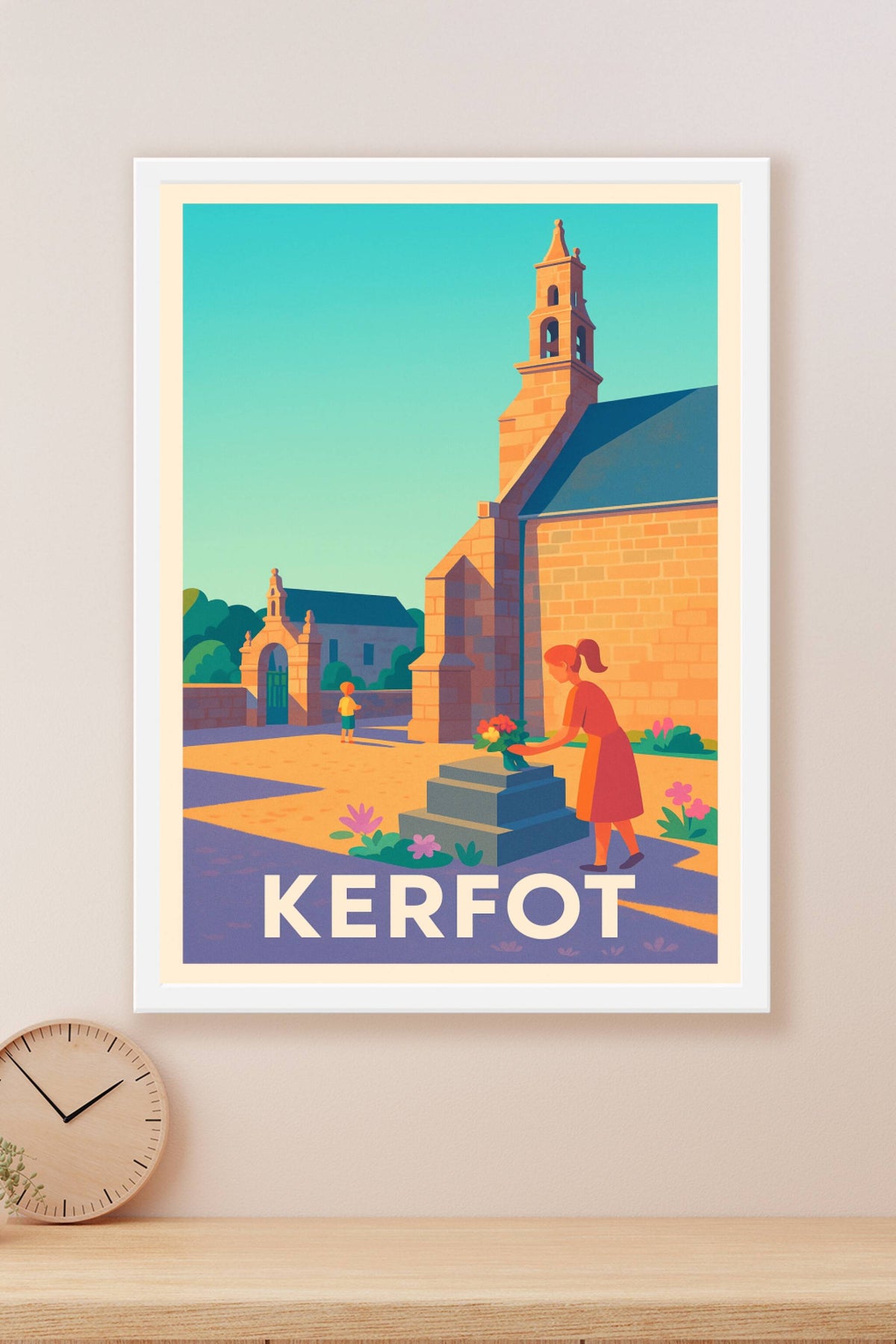 Affiche Kerfot — Charme paisible et heritage breton · poster d'art de Kerfot
