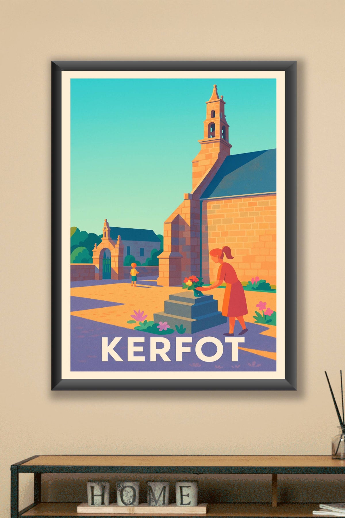 Affiche Kerfot — Charme paisible et heritage breton · poster d'art de Kerfot