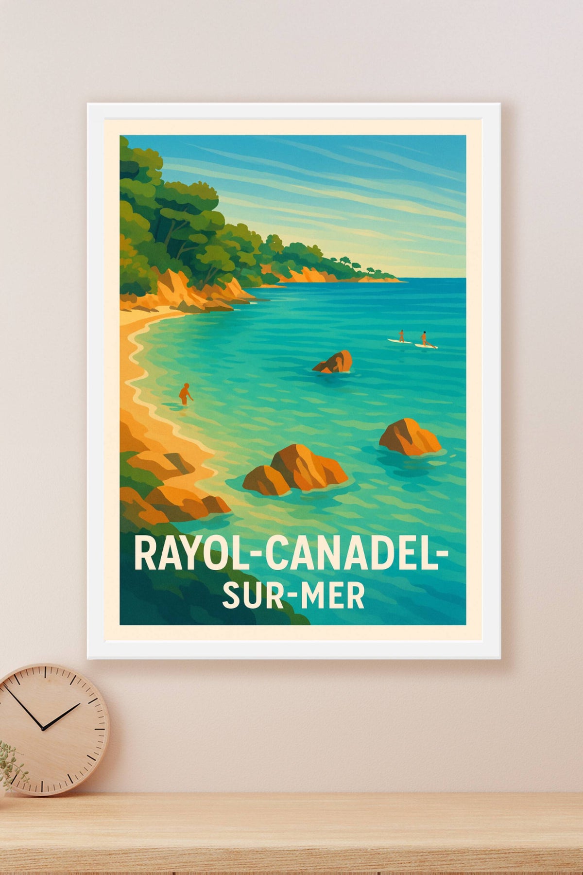 Affiche Rayol-Canadel-sur-Mer — Évasion et sérénité en bord de Méditerranée · poster d'art de Rayol-Canadel-sur-Mer