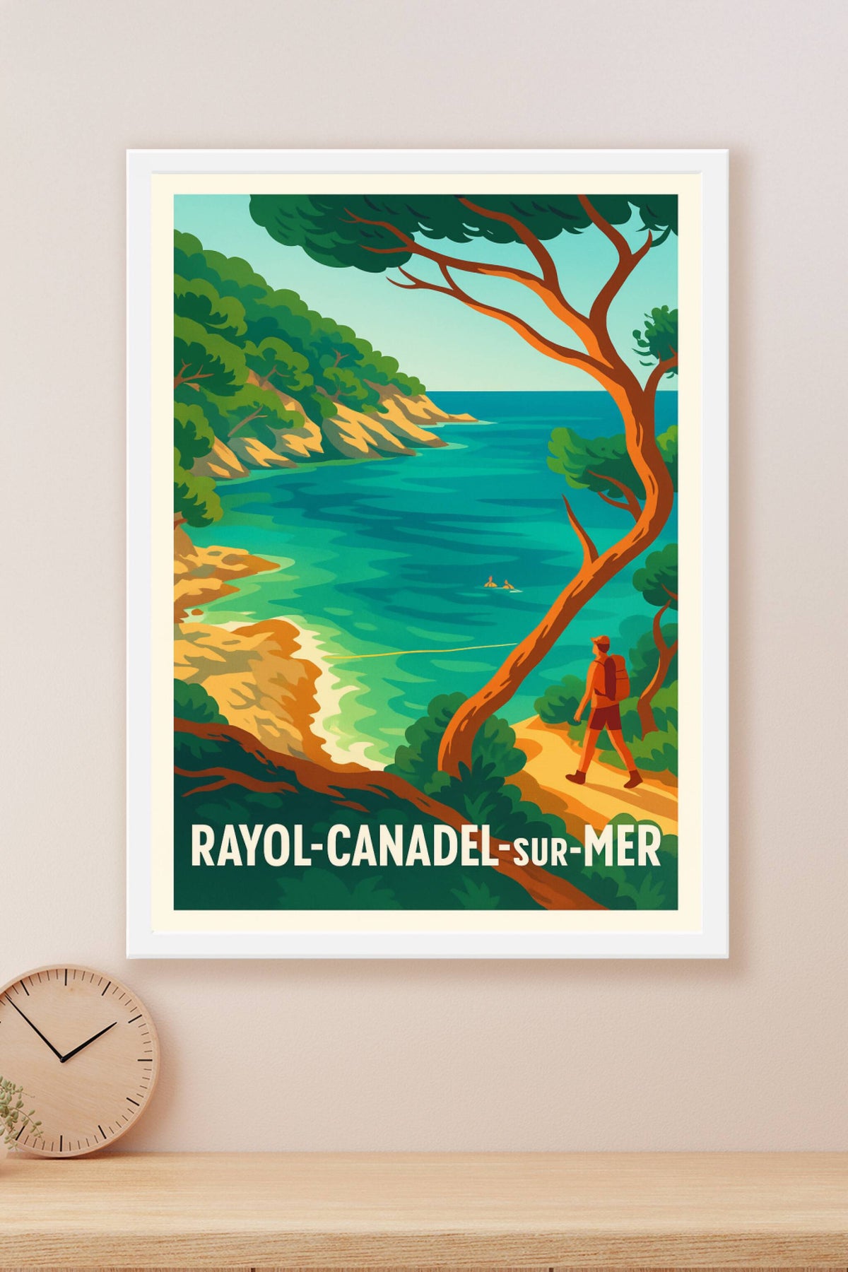 Affiche Rayol-Canadel-sur-Mer — Évasion sur la Côte Méditerranéenne · poster d'art de Rayol-Canadel-sur-Mer
