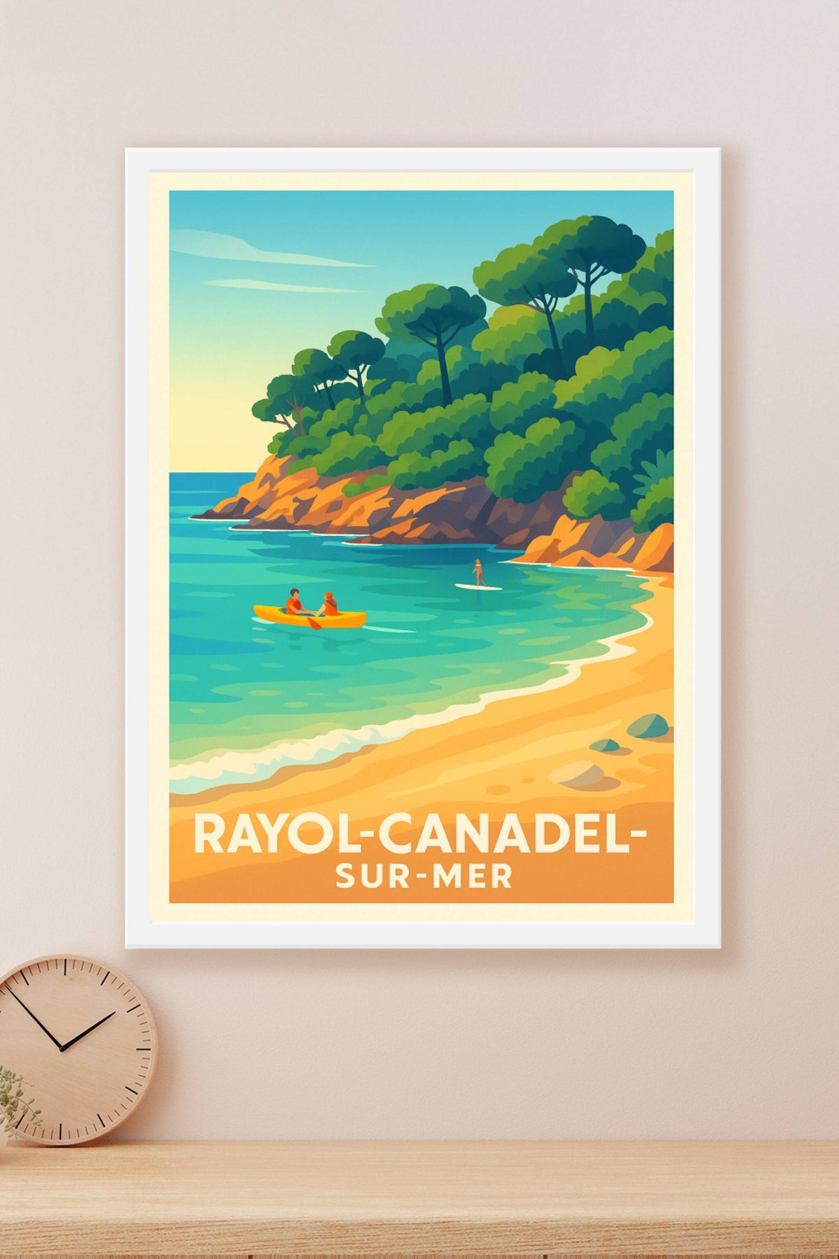 Affiche Rayol-Canadel-sur-Mer — Évasion et Sérénité au Bord de l'Eau · poster d'art de Rayol-Canadel-sur-Mer