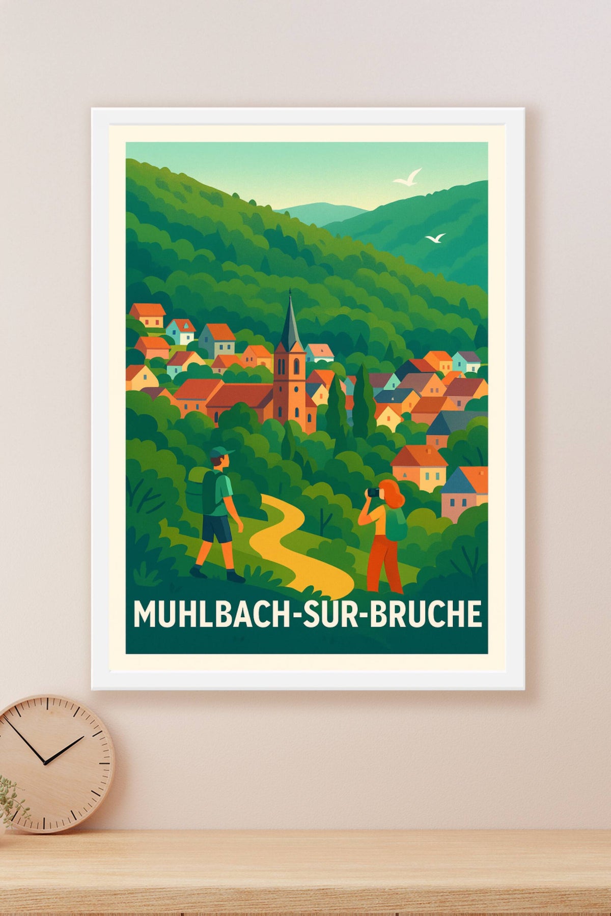 Affiche Muhlbach-sur-Bruche — Charme authentique au cœur de la nature · poster d'art de Muhlbach-sur-Bruche
