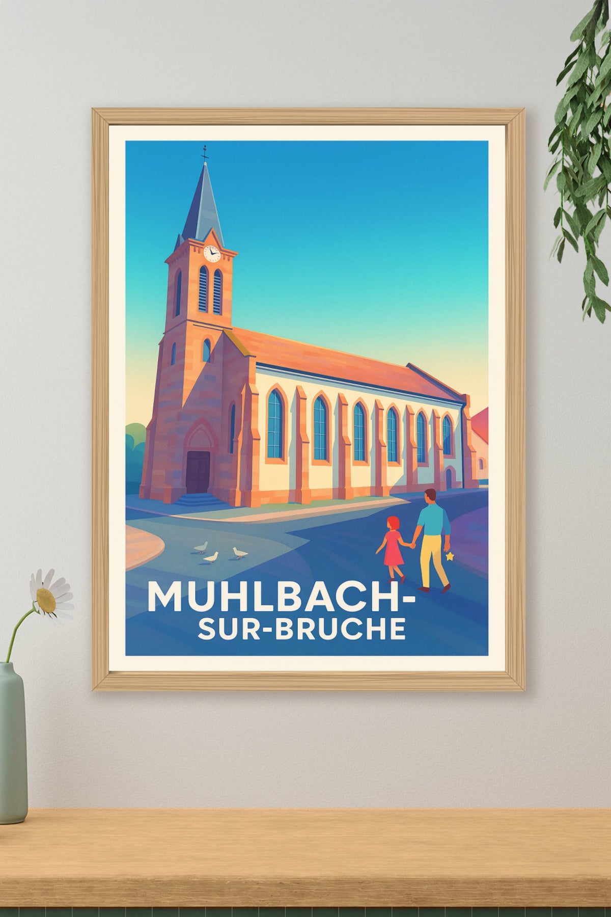 Affiche Mulhbach-sur-Bruche — Charme et sérénité au cœur de l'Alsace · poster d'art de Mulhbach-sur-Bruche