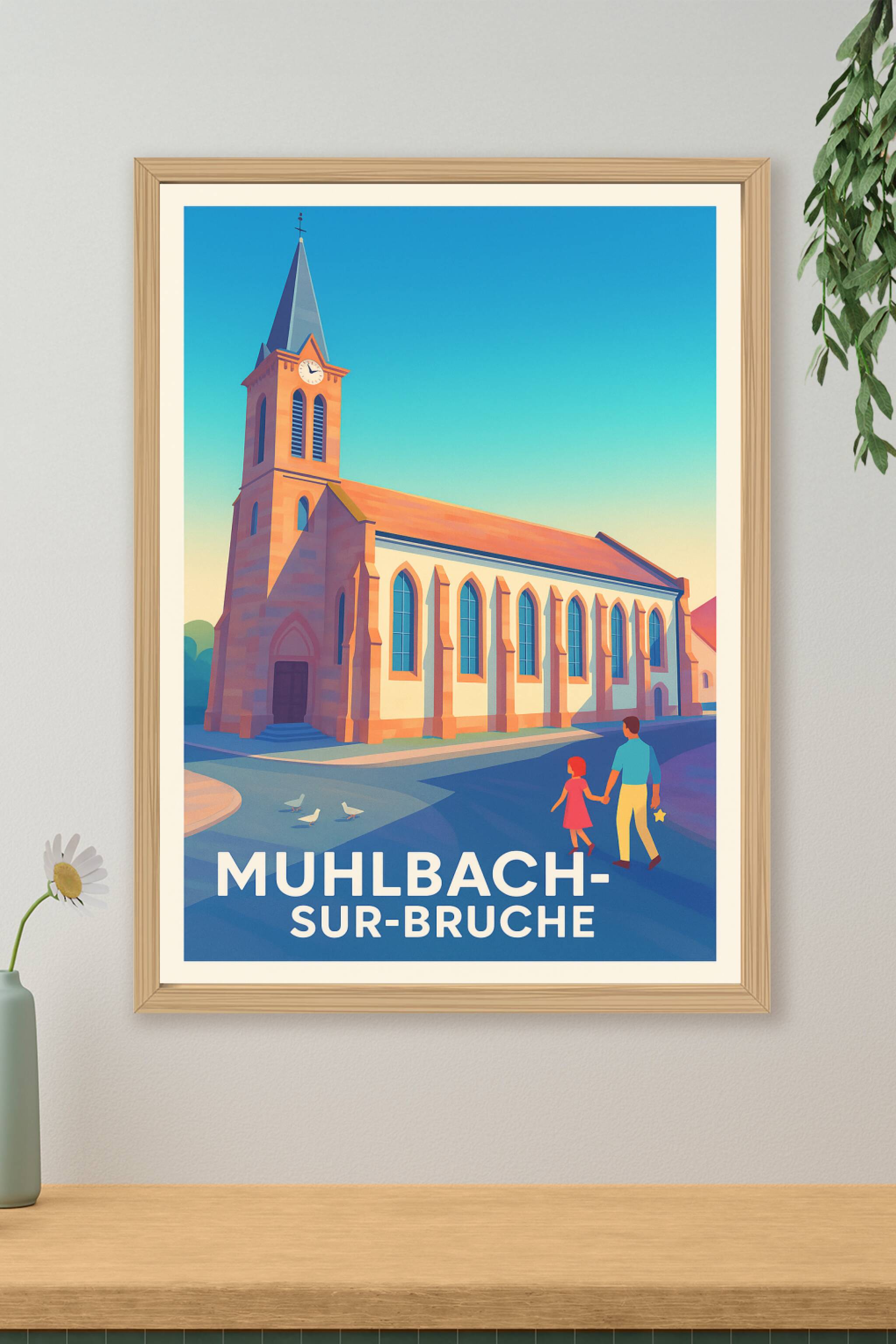 Affiche de Mulhbach-sur-Bruche - Charme et sérénité au cœur de l'Alsace