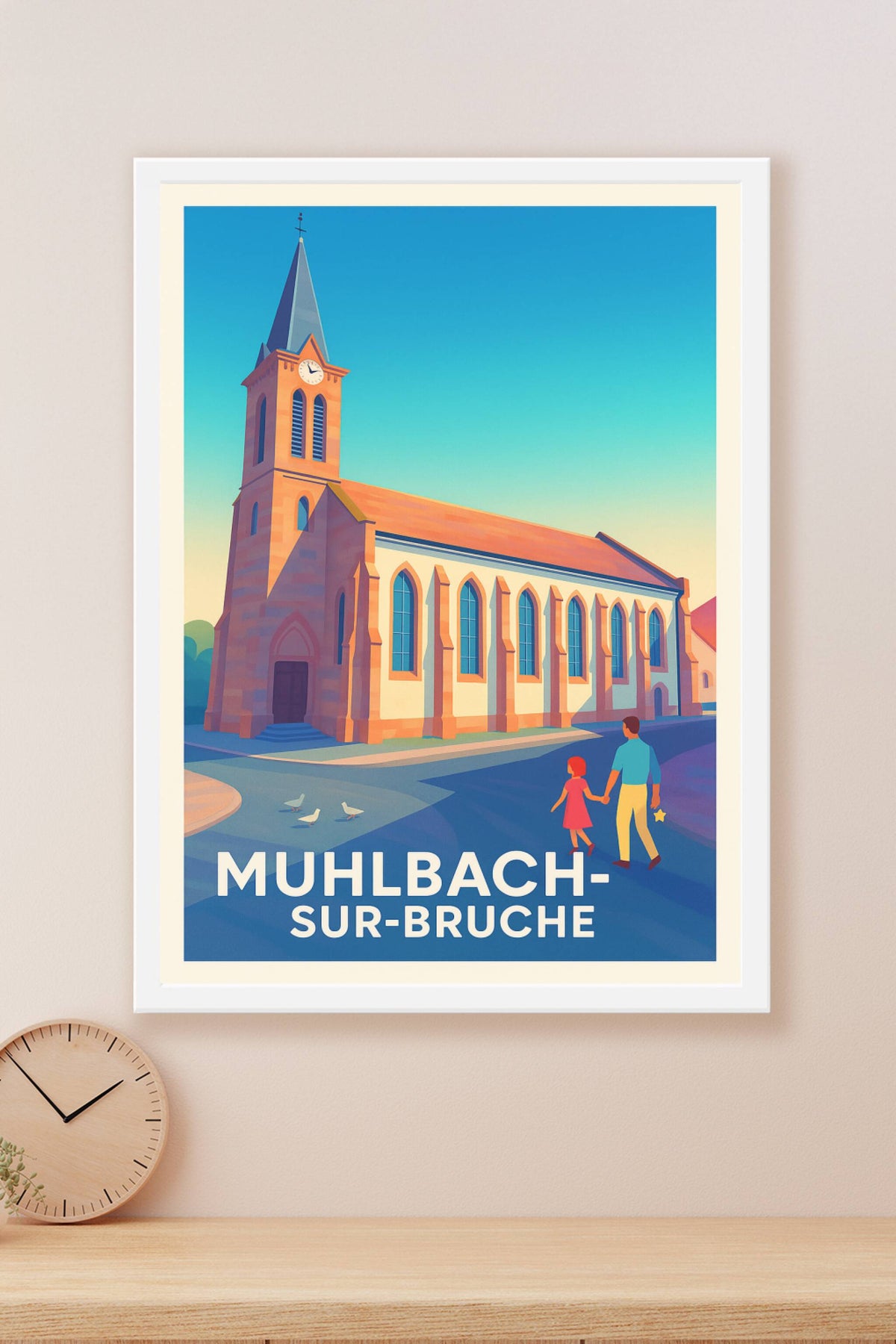 Affiche Mulhbach-sur-Bruche — Charme et sérénité au cœur de l'Alsace · poster d'art de Mulhbach-sur-Bruche