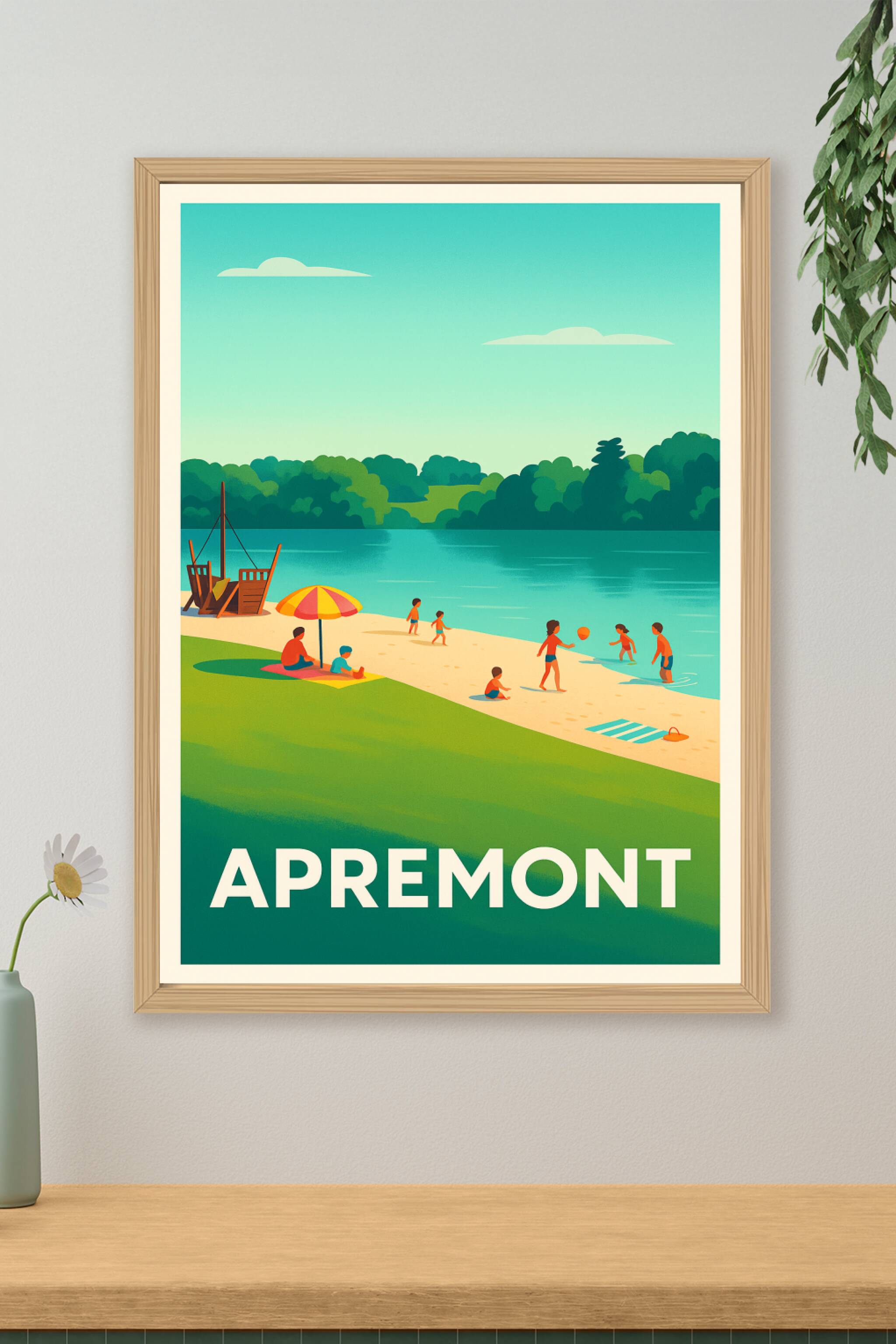 Affiche de Apremont - Une invitation à la détente au bord de l'eau