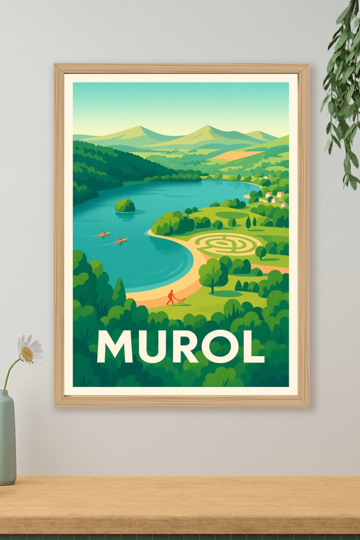 Affiche Murol — Havre de nature et sérénité · poster d'art de Murol