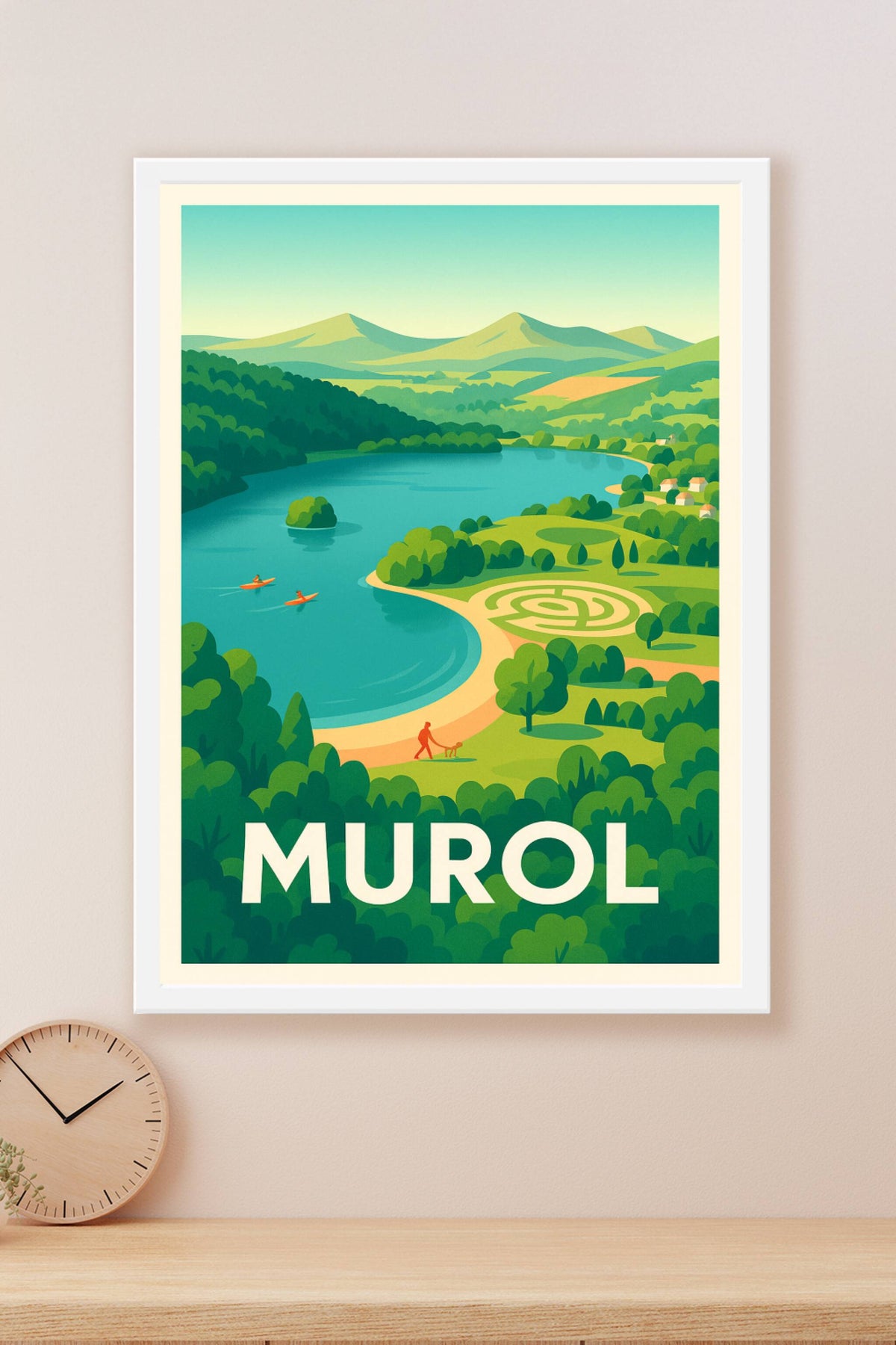 Affiche Murol — Havre de nature et sérénité · poster d'art de Murol