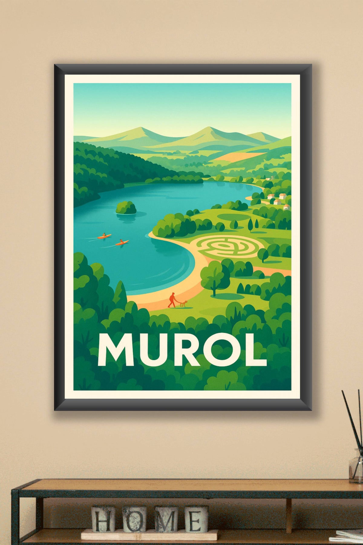 Affiche Murol — Havre de nature et sérénité · poster d'art de Murol