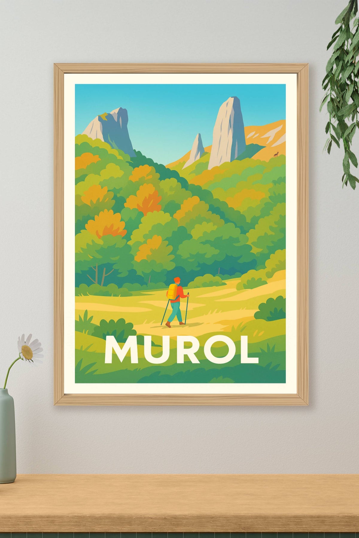 Affiche Murol — Évasion nature et randonnées en plein air · poster d'art de Murol