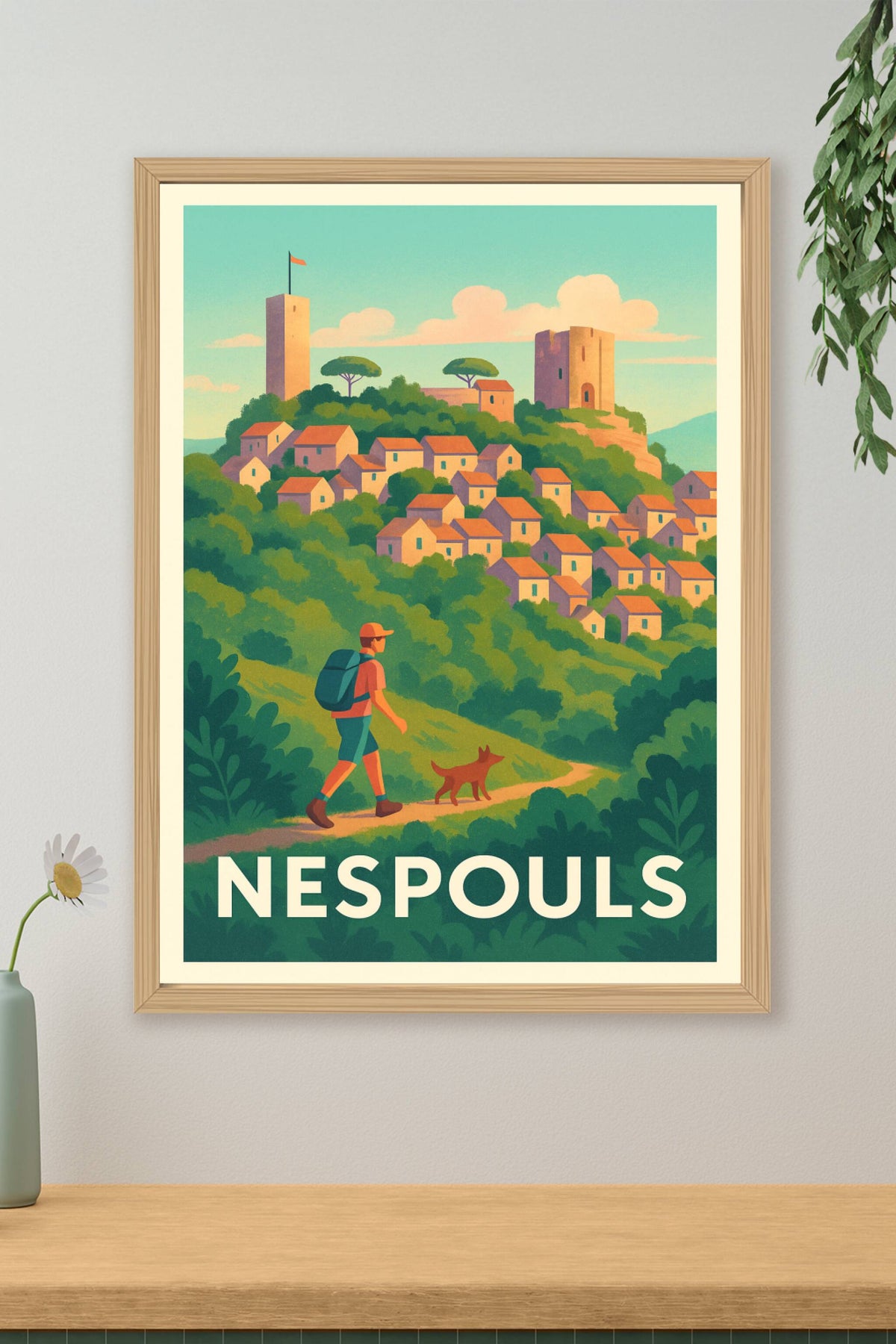 Affiche Nespouls — Balade champêtre au cœur du Limousin · poster d'art de Nespouls