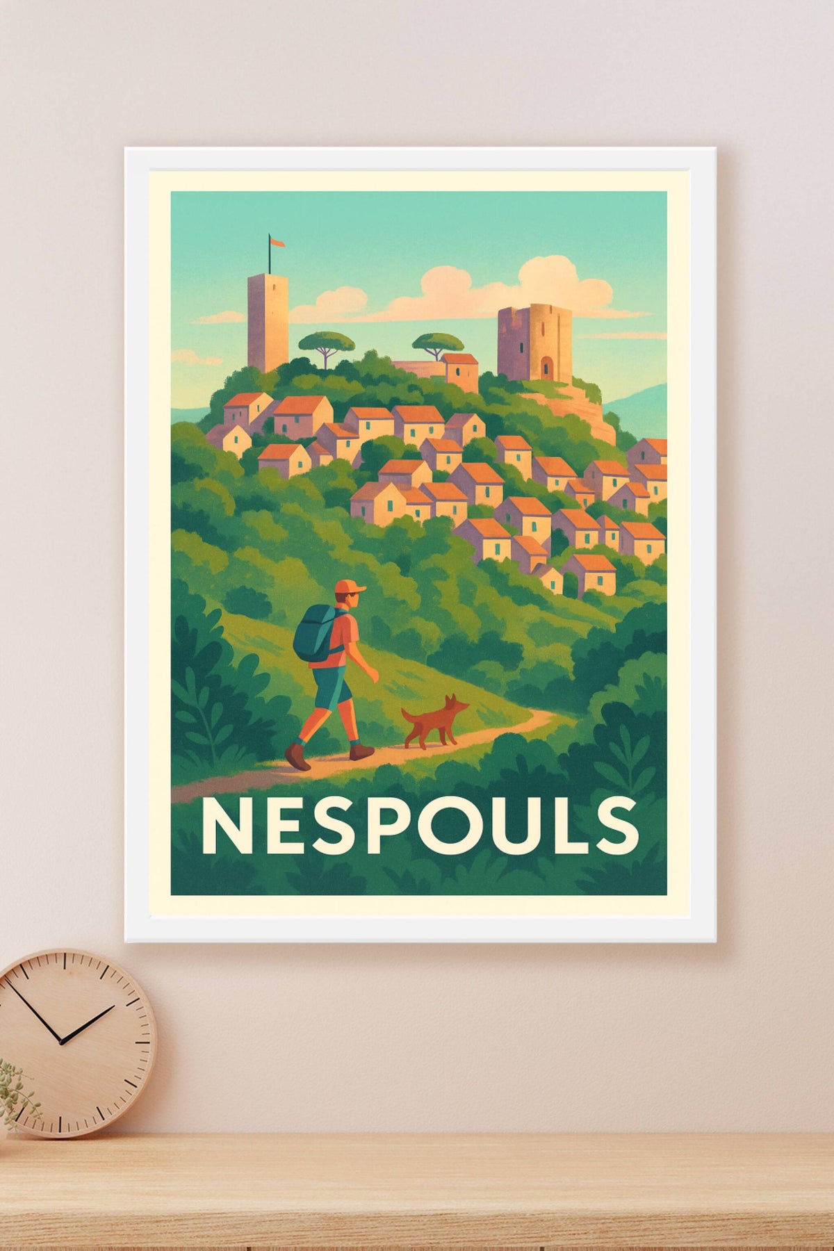 Affiche Nespouls — Balade champêtre au cœur du Limousin · poster d'art de Nespouls
