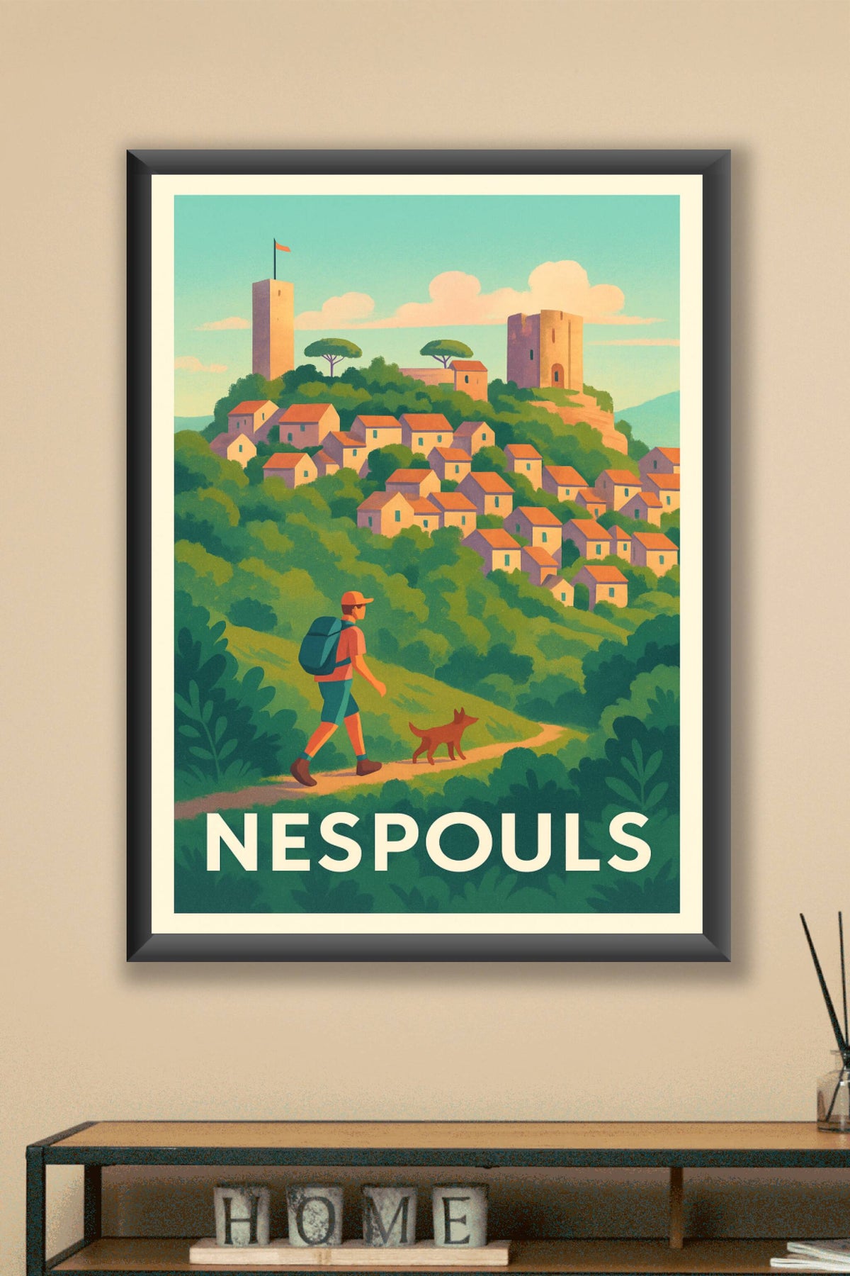 Affiche Nespouls — Balade champêtre au cœur du Limousin · poster d'art de Nespouls