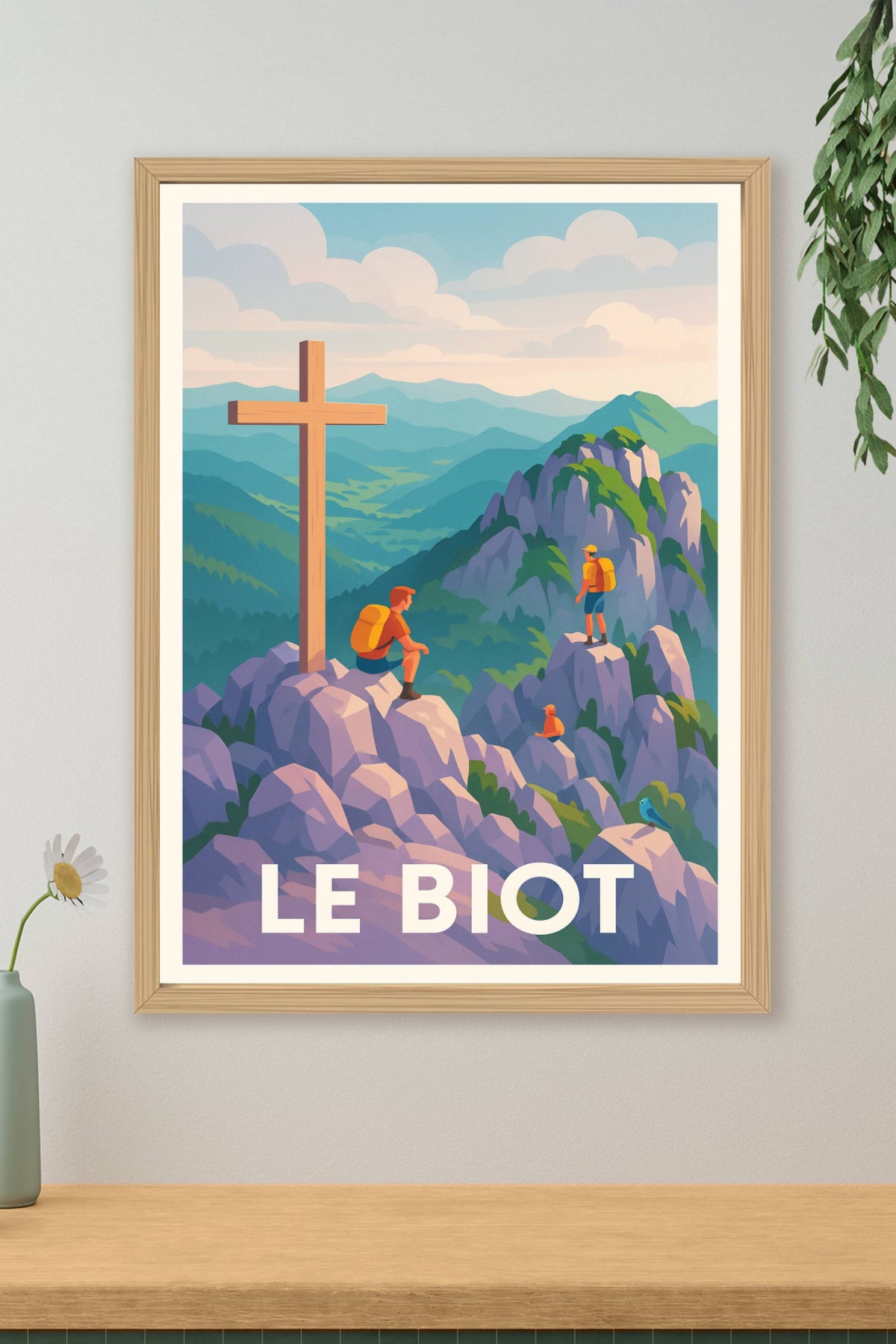 Affiche Le Biot — Évasion et nature en montagne · poster d'art de Le Biot