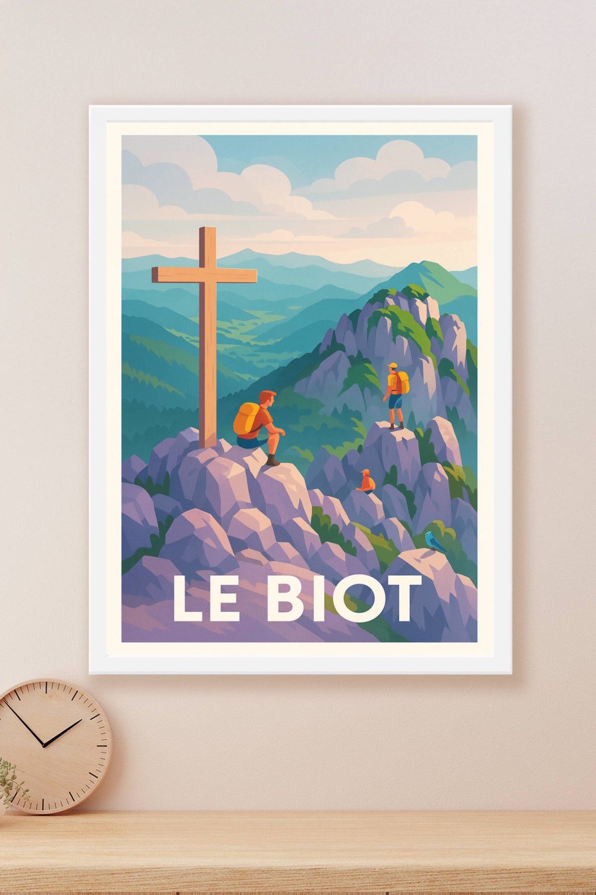 Affiche Le Biot — Évasion et nature en montagne · poster d'art de Le Biot