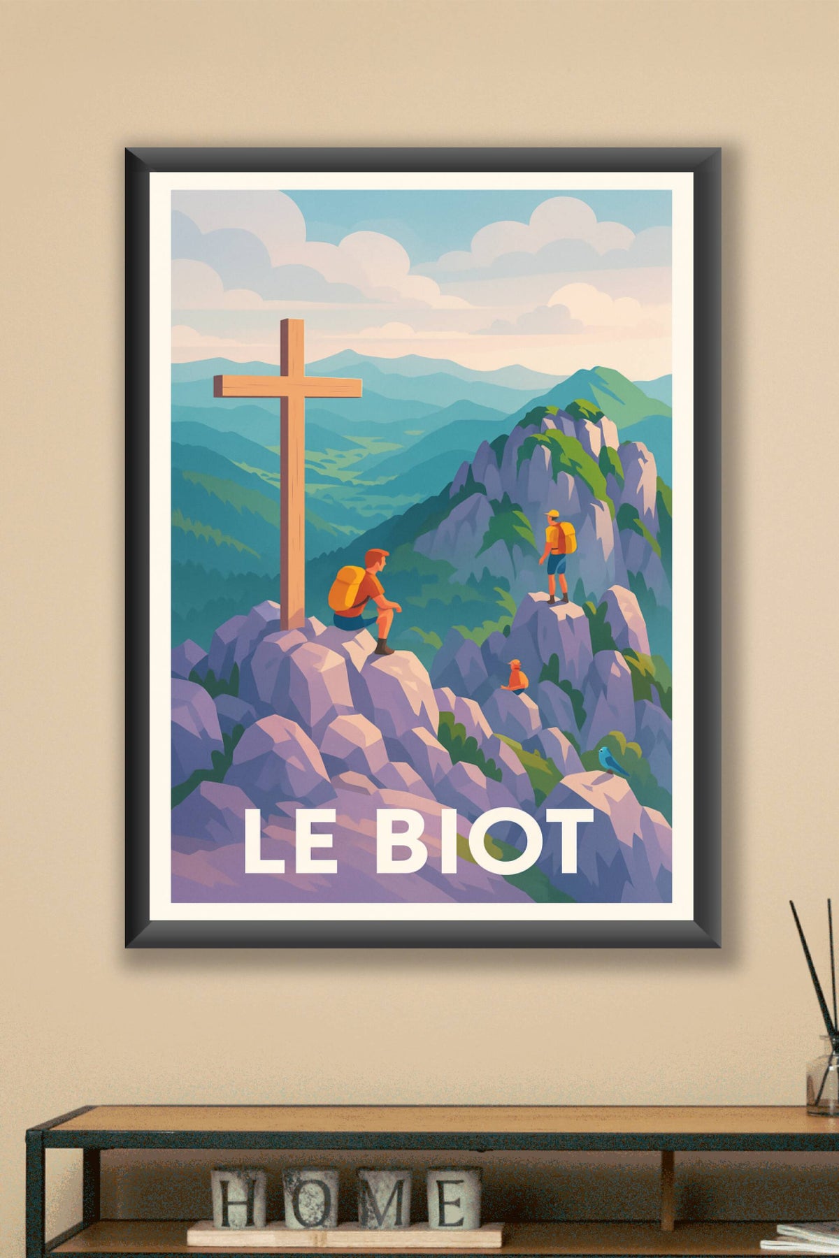 Affiche Le Biot — Évasion et nature en montagne · poster d'art de Le Biot