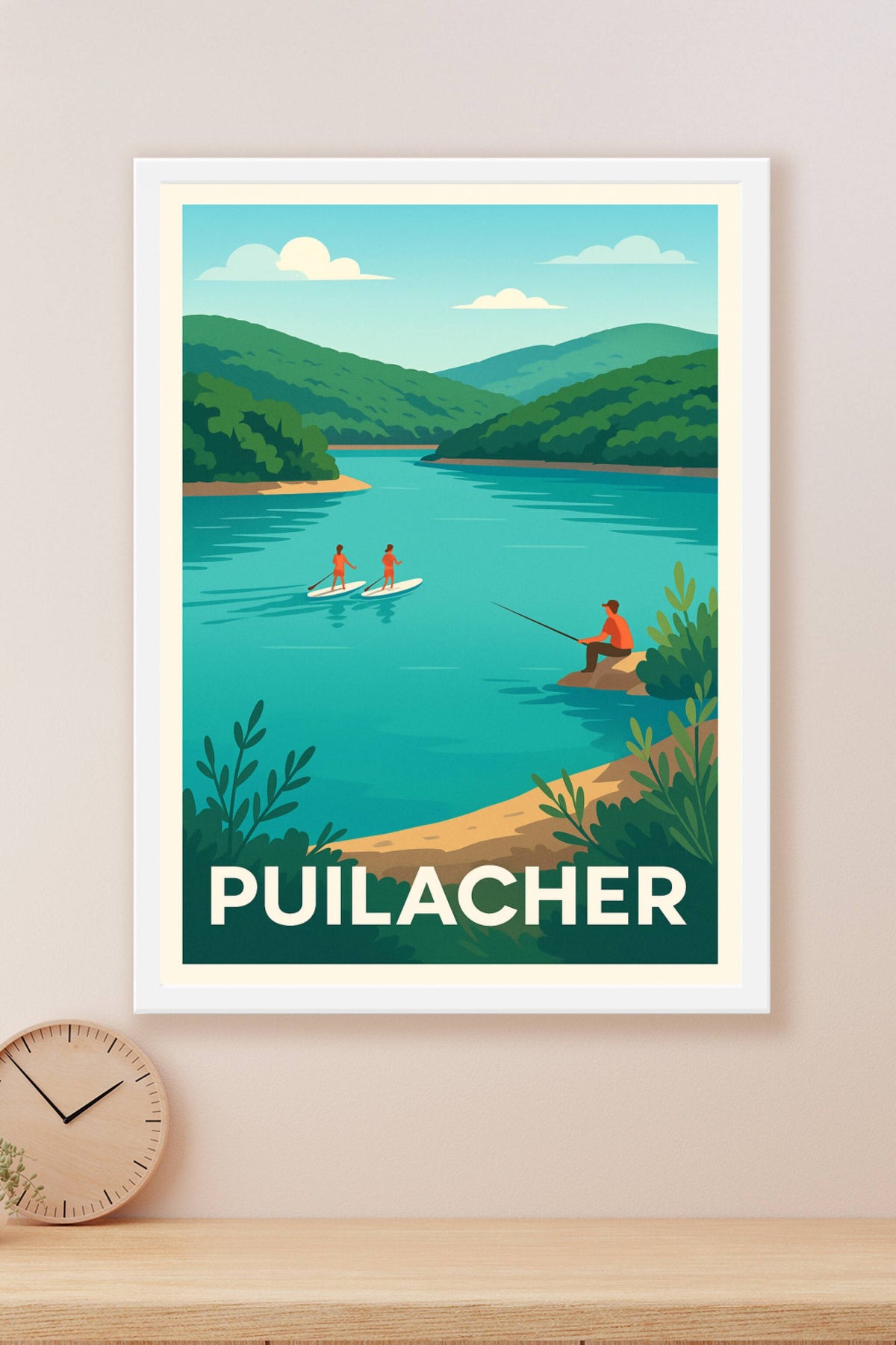 Affiche Puilacher — Évasion Nature au Fil de l'Eau · poster d'art de Puilacher