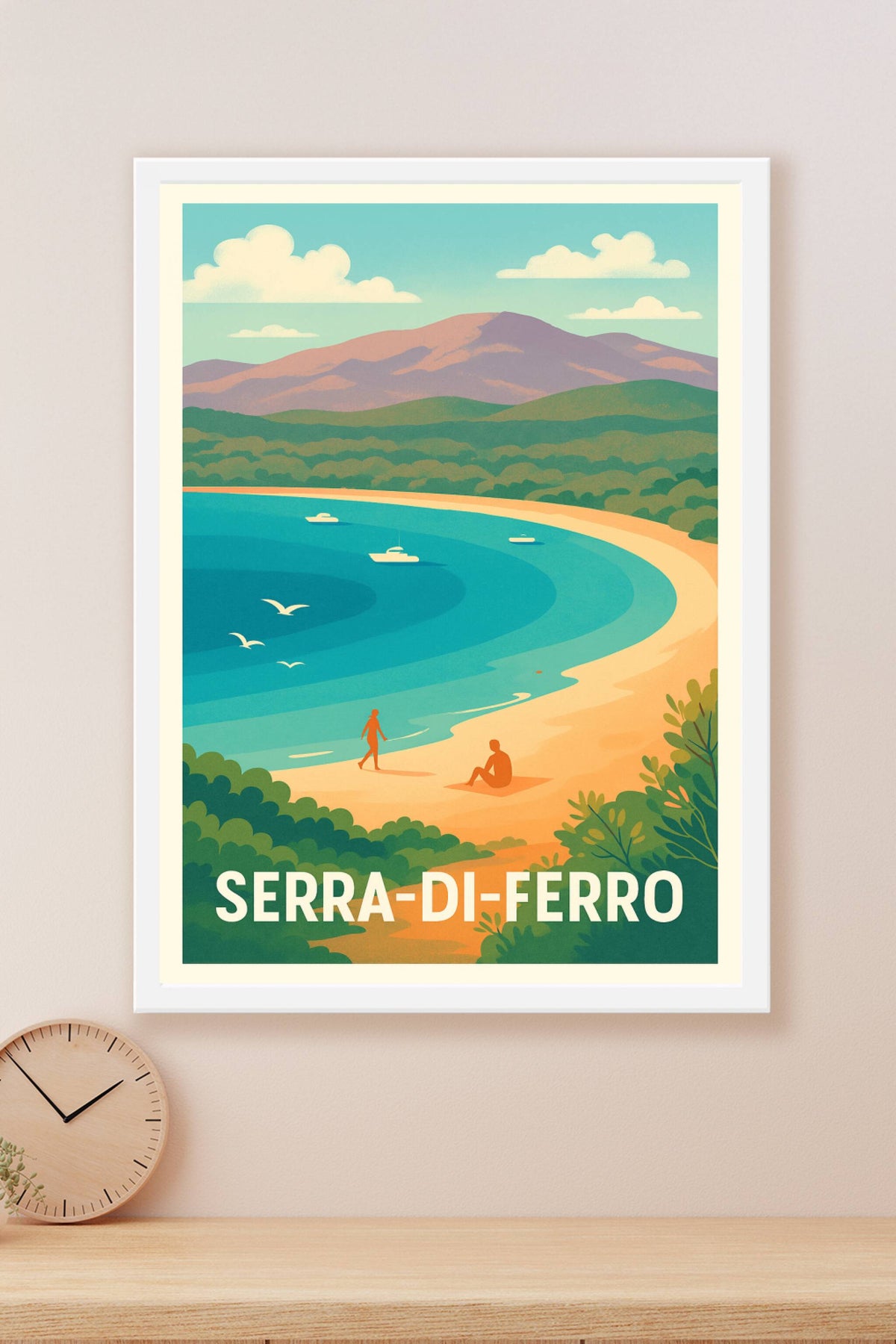 Affiche Serra-di-Ferro — Évasion balnéaire au cœur de la Méditerranée · poster d'art de Serra-di-Ferro