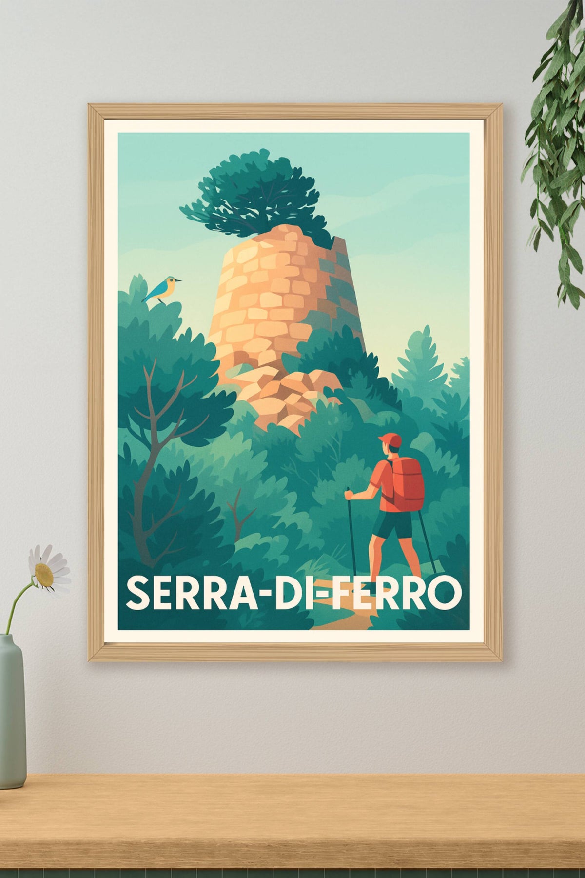 Affiche Serra-di-Ferro — Nature et patrimoine en balade · poster d'art de Serra-di-Ferro