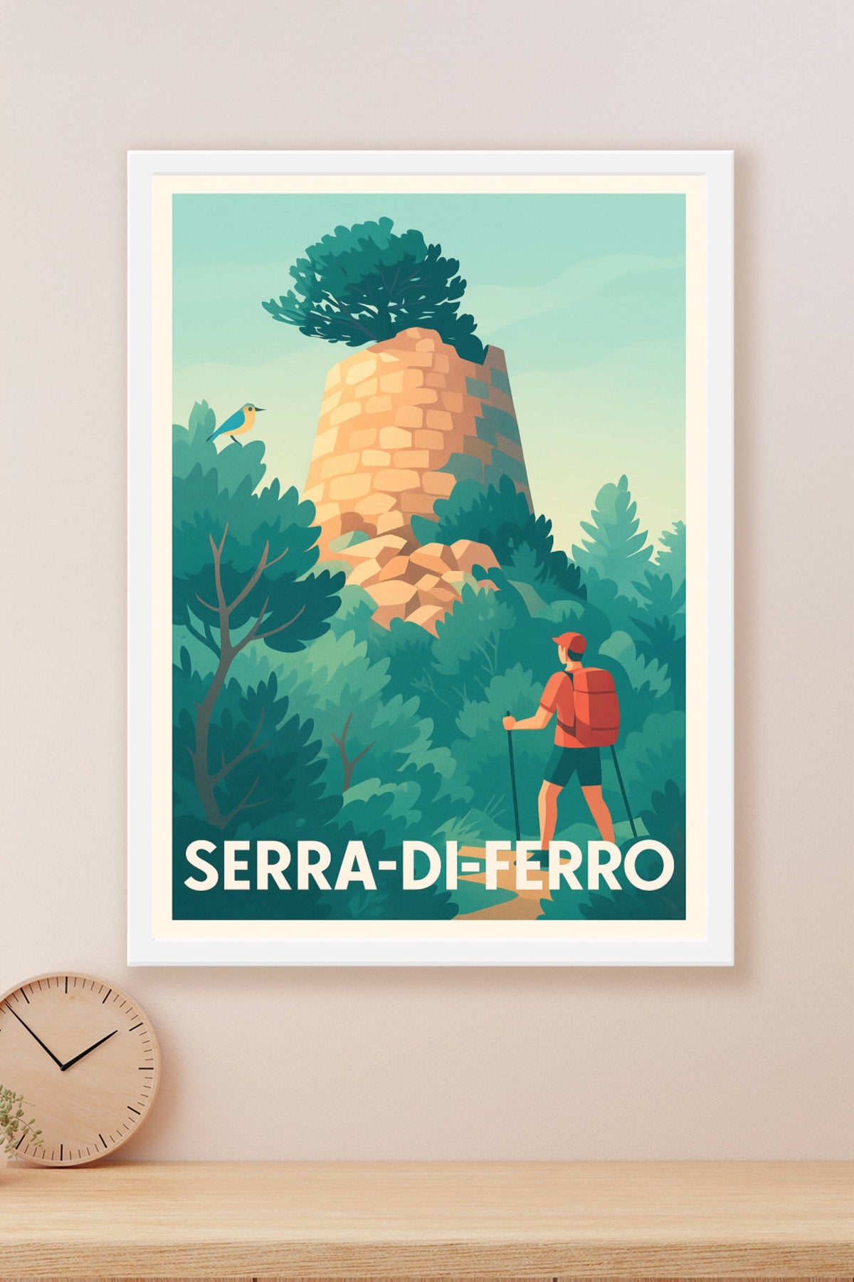 Affiche Serra-di-Ferro — Nature et patrimoine en balade · poster d'art de Serra-di-Ferro