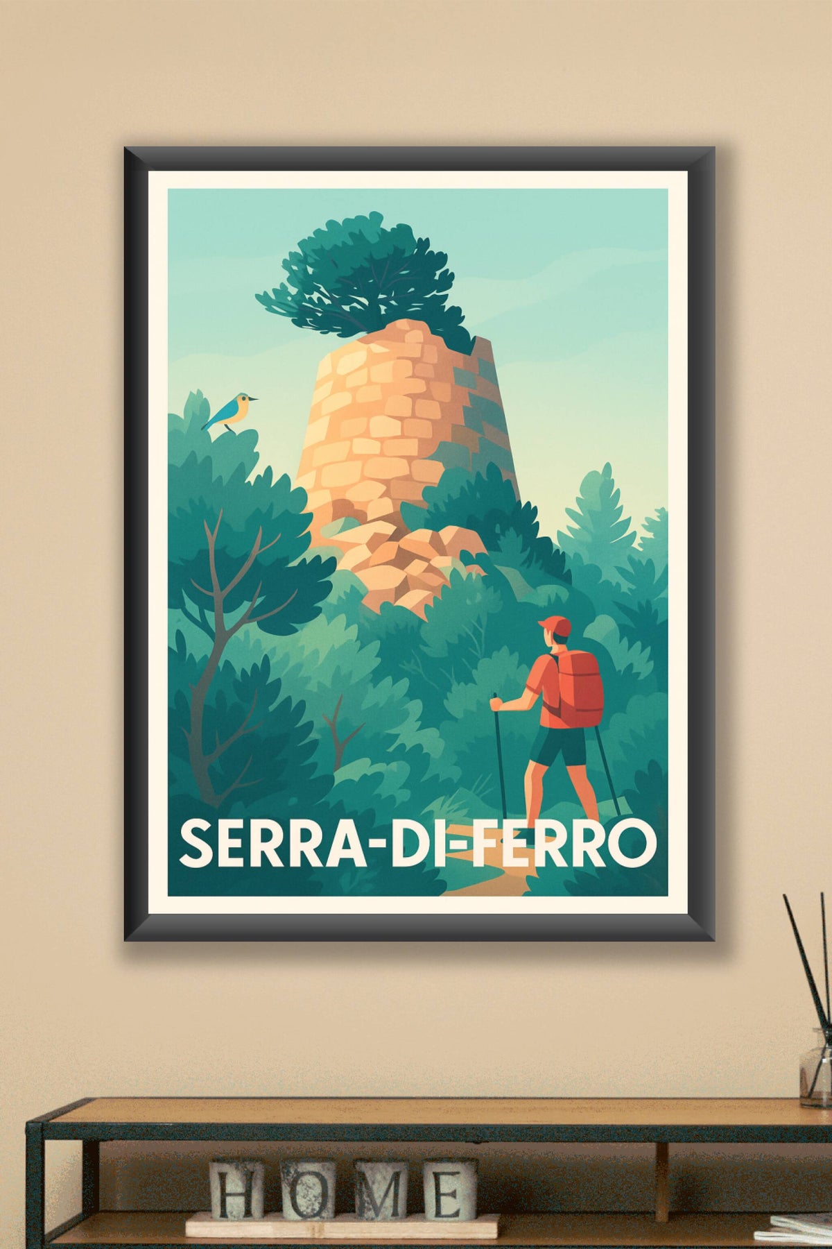 Affiche Serra-di-Ferro — Nature et patrimoine en balade · poster d'art de Serra-di-Ferro
