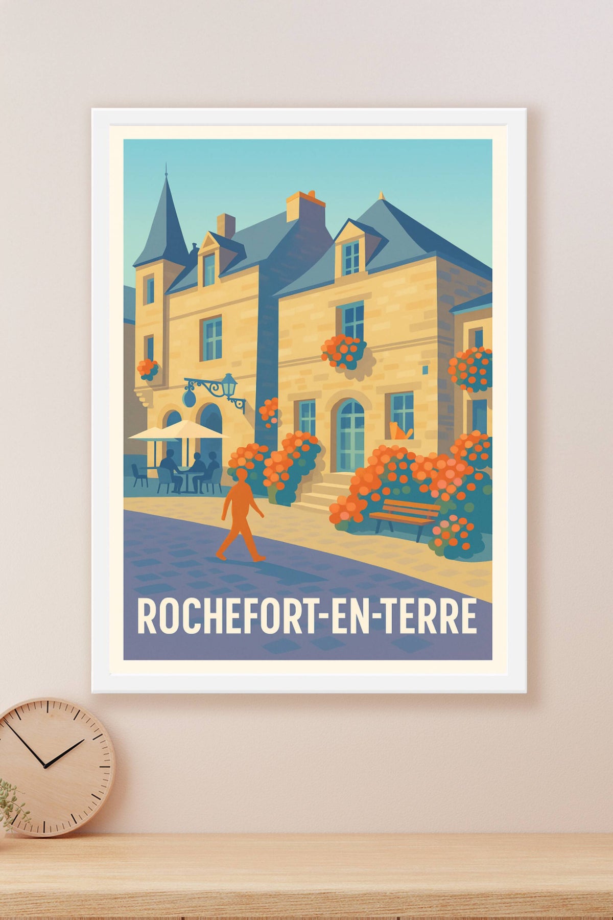 Affiche Rochefort-en-Terre — Charme pittoresque au cœur de la Bretagne · poster d'art de Rochefort-en-Terre