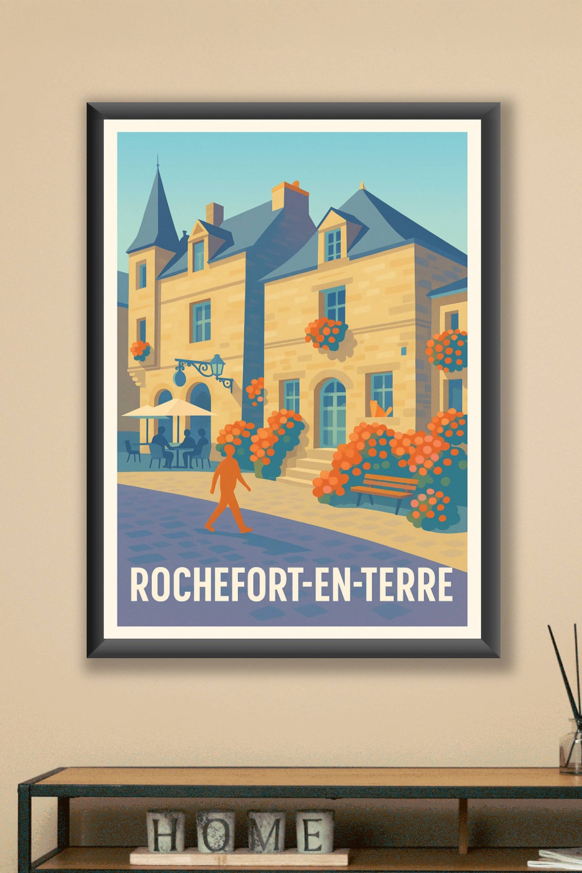 Affiche Rochefort-en-Terre — Charme pittoresque au cœur de la Bretagne · poster d'art de Rochefort-en-Terre