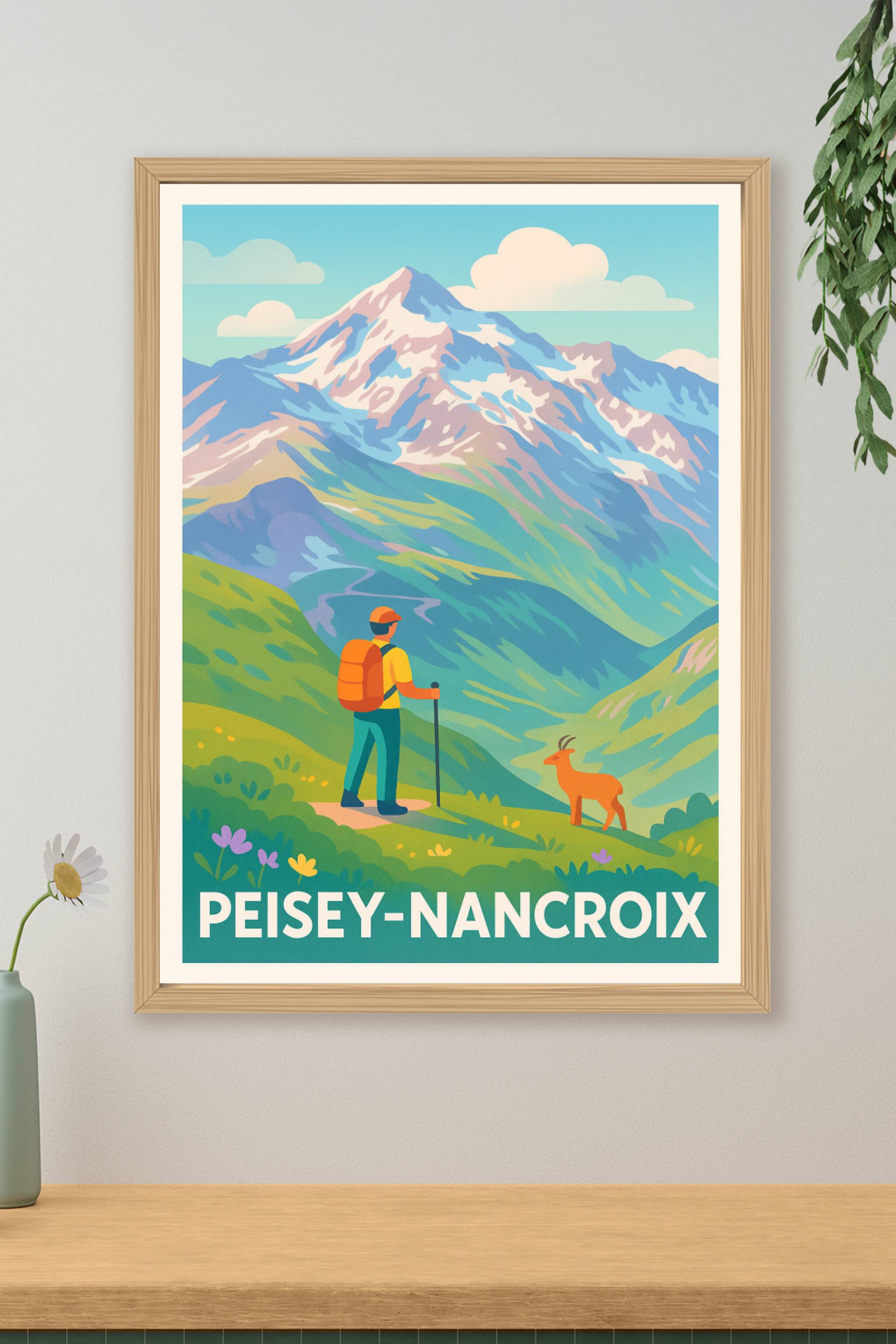 Affiche de Peisey-Nancroix - L'appel majestueux des montagnes