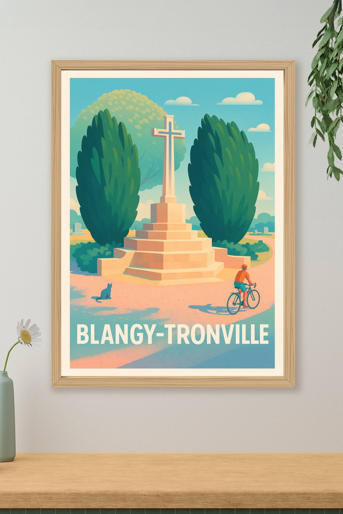 Affiche Blangy-Tronville — Escapade paisible au cœur de la nature · poster d'art de Blangy-Tronville