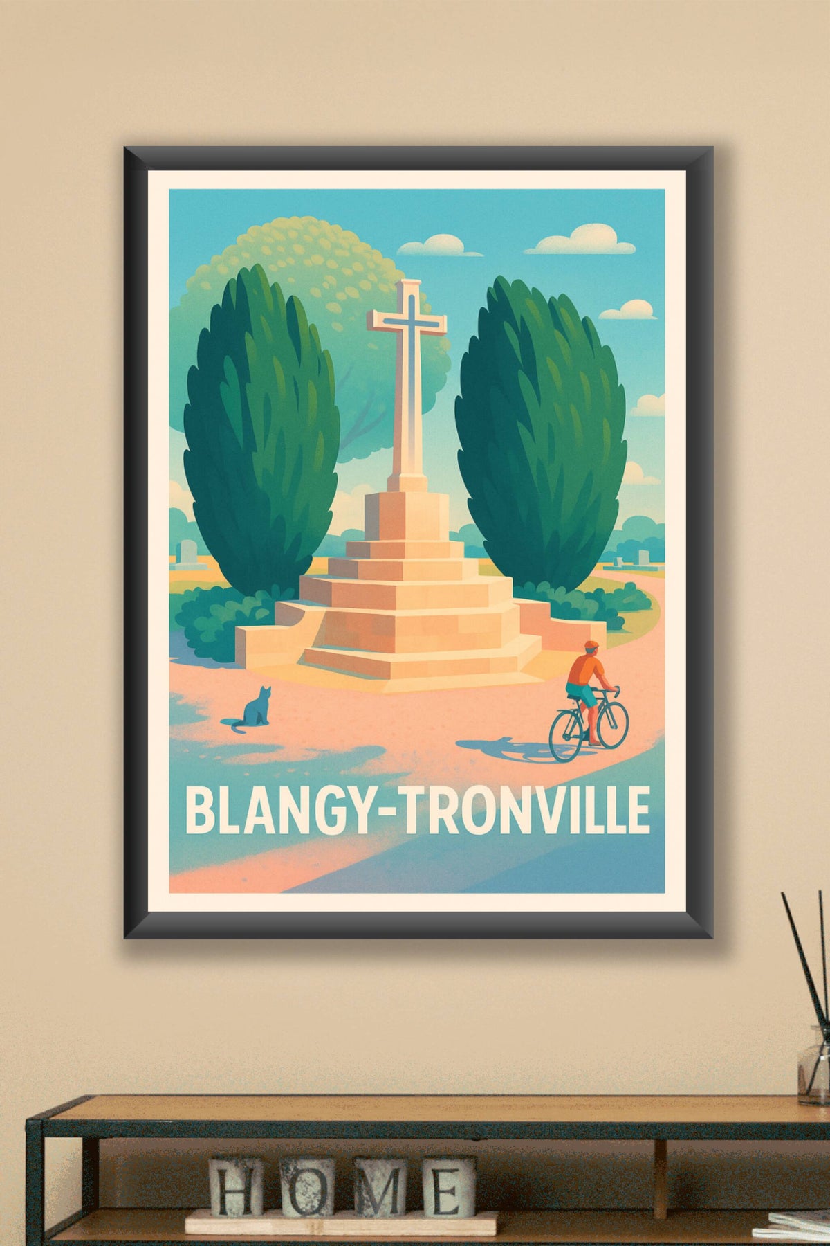 Affiche Blangy-Tronville — Escapade paisible au cœur de la nature · poster d'art de Blangy-Tronville