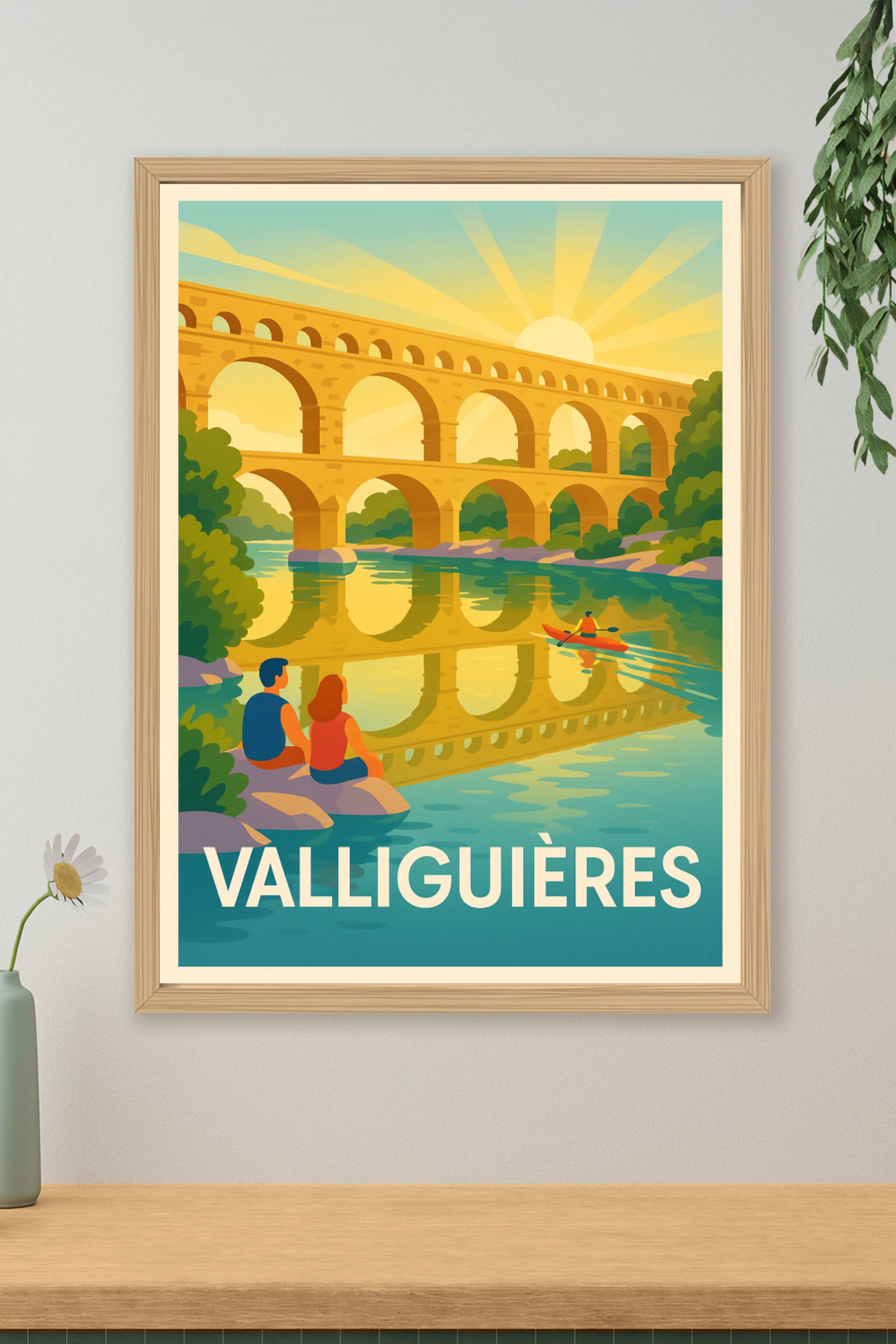Affiche de Valliguières - Sérénité au fil du Gardon