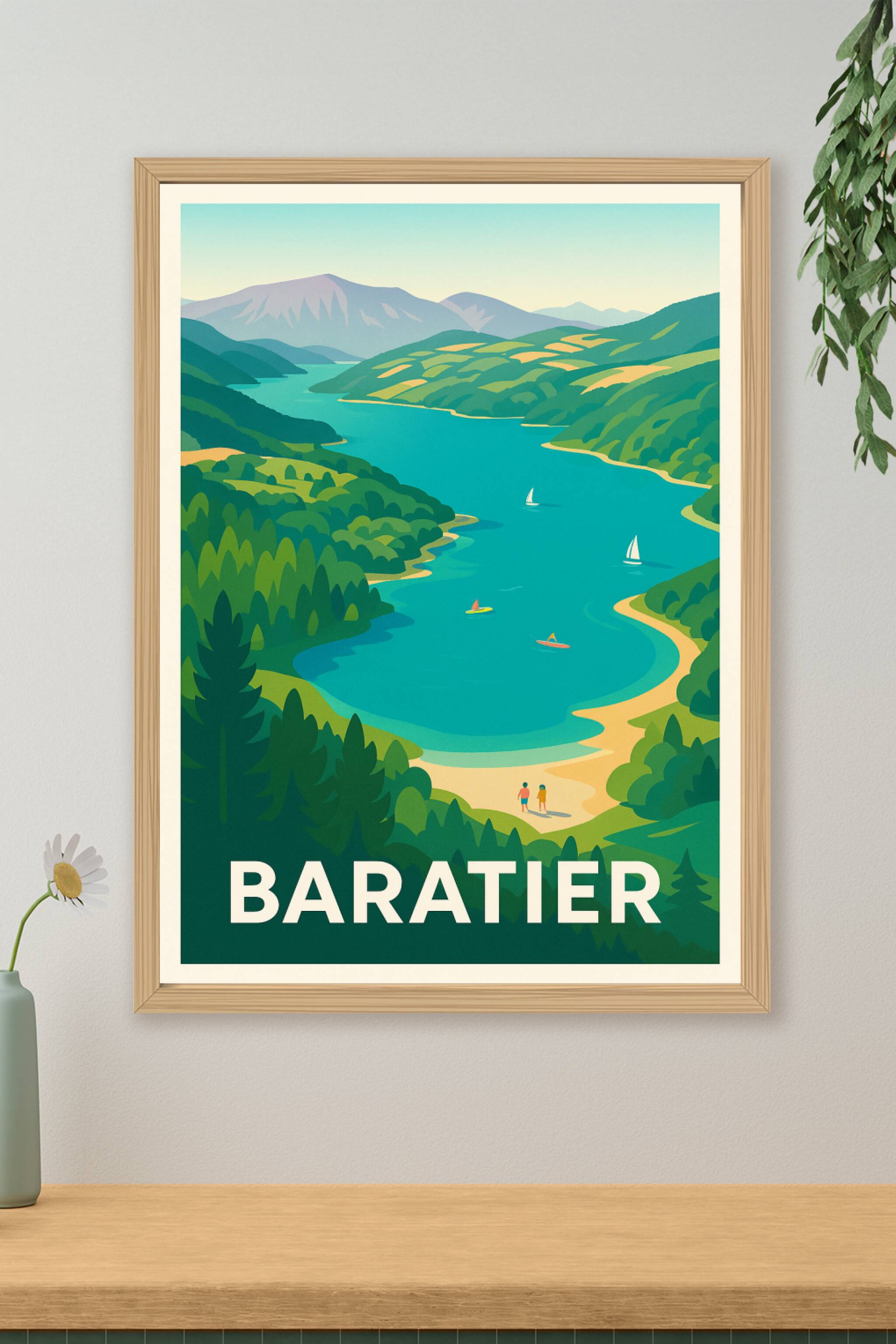 Affiche de Baratier - L'Évasion Nature au Cœur des Montagnes