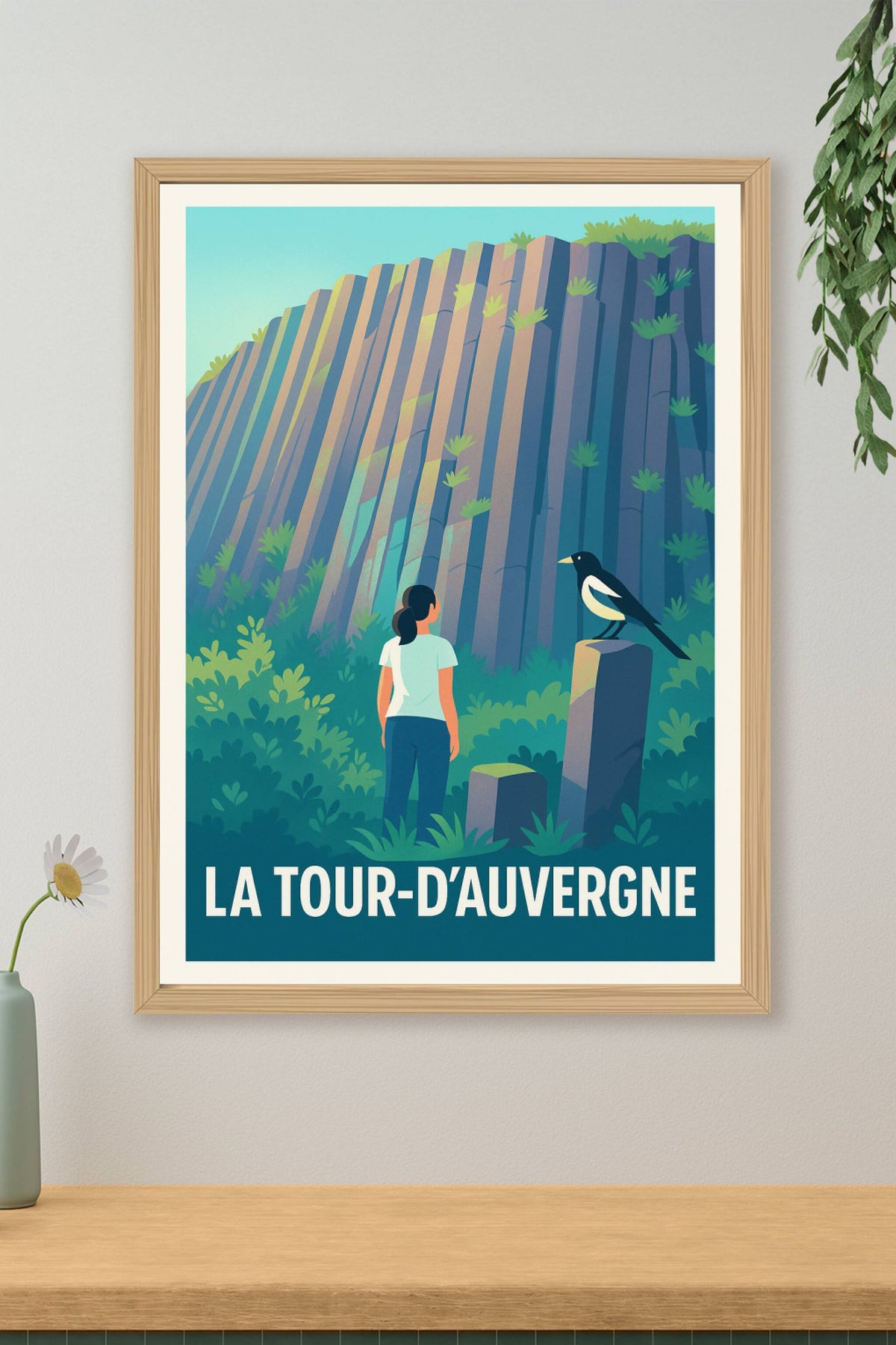Affiche La Tour-d'Auvergne — Escapade Nature Authentique · poster d'art de La Tour-d'Auvergne