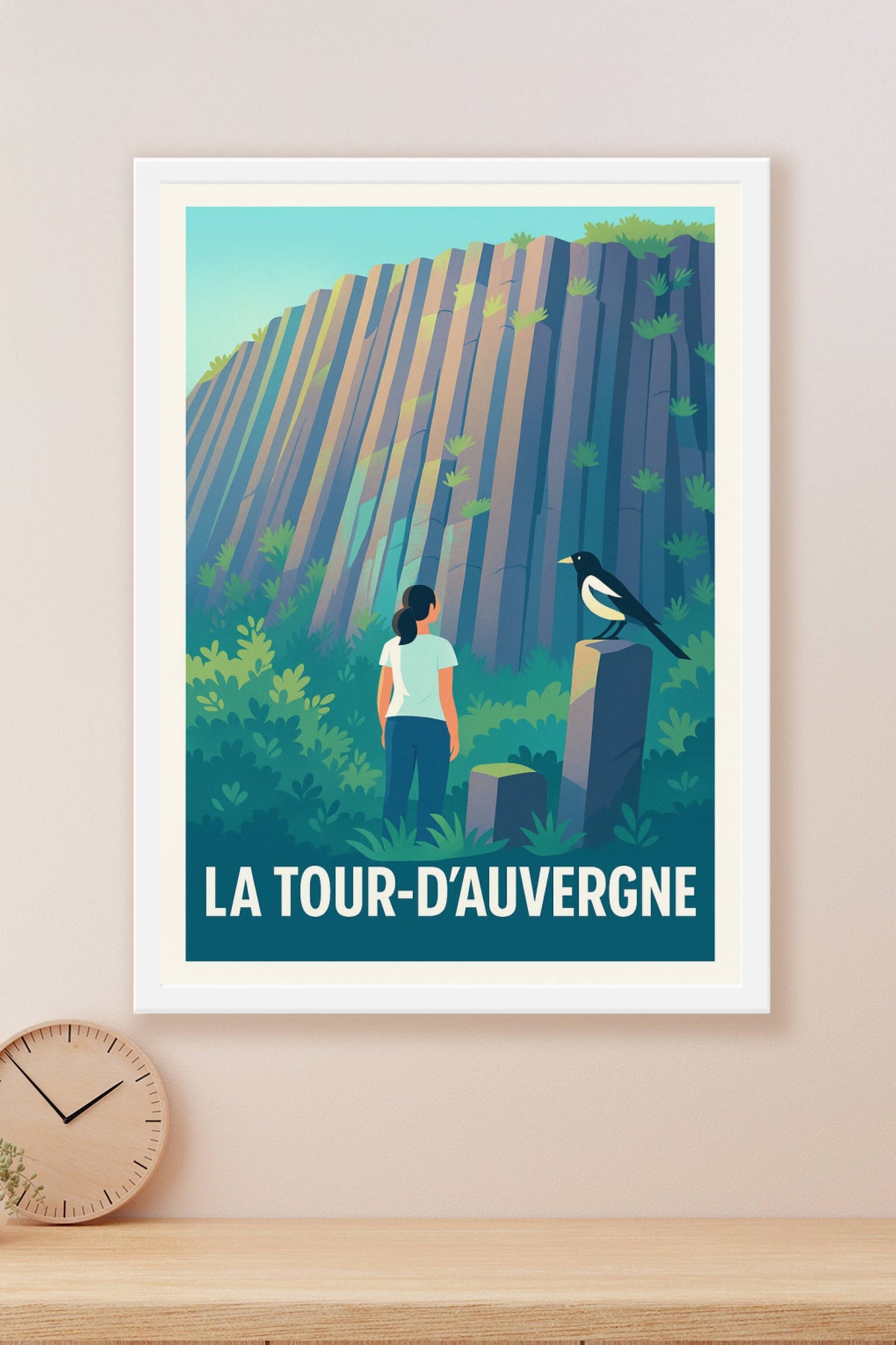 Affiche La Tour-d'Auvergne — Escapade Nature Authentique · poster d'art de La Tour-d'Auvergne