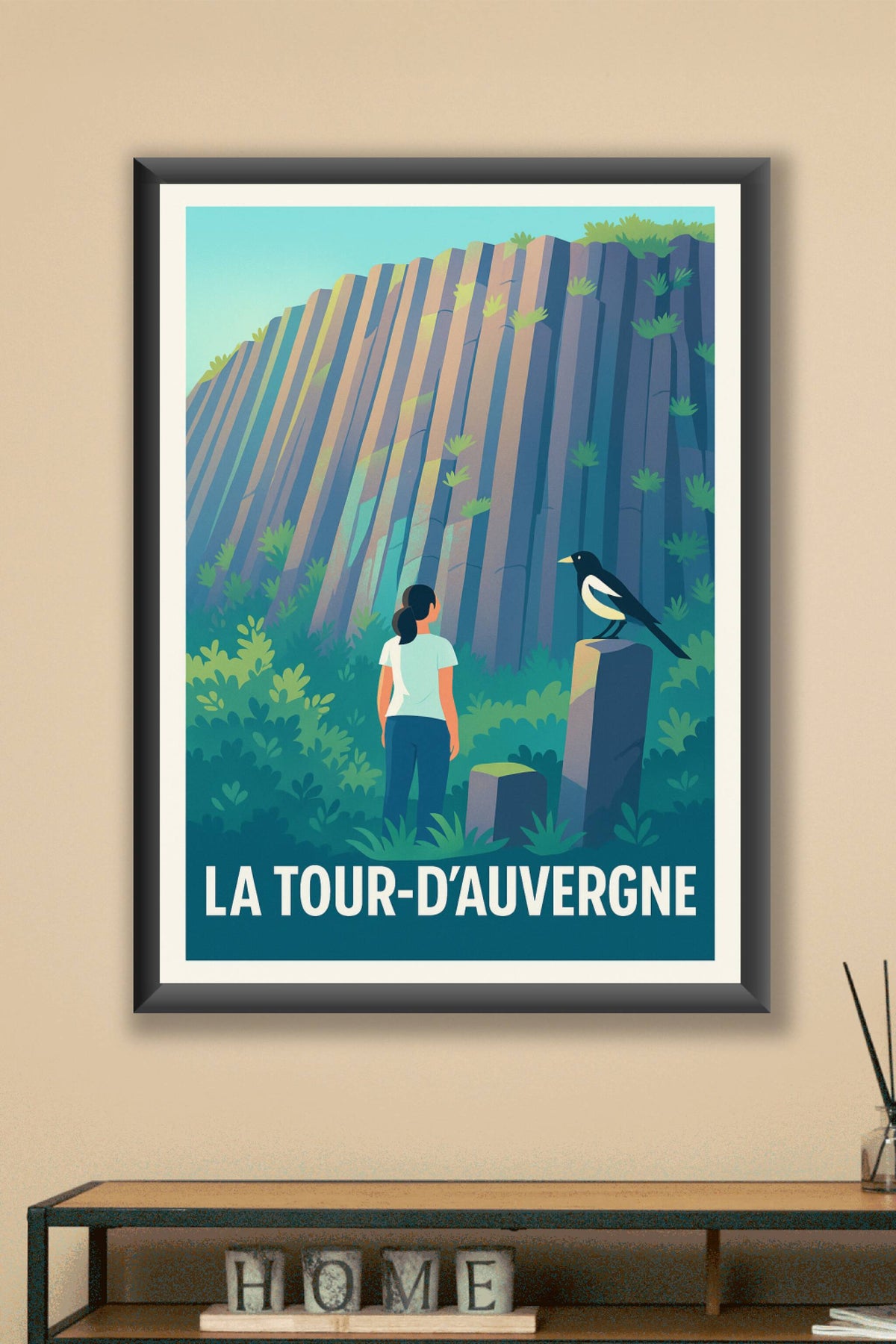 Affiche La Tour-d'Auvergne — Escapade Nature Authentique · poster d'art de La Tour-d'Auvergne