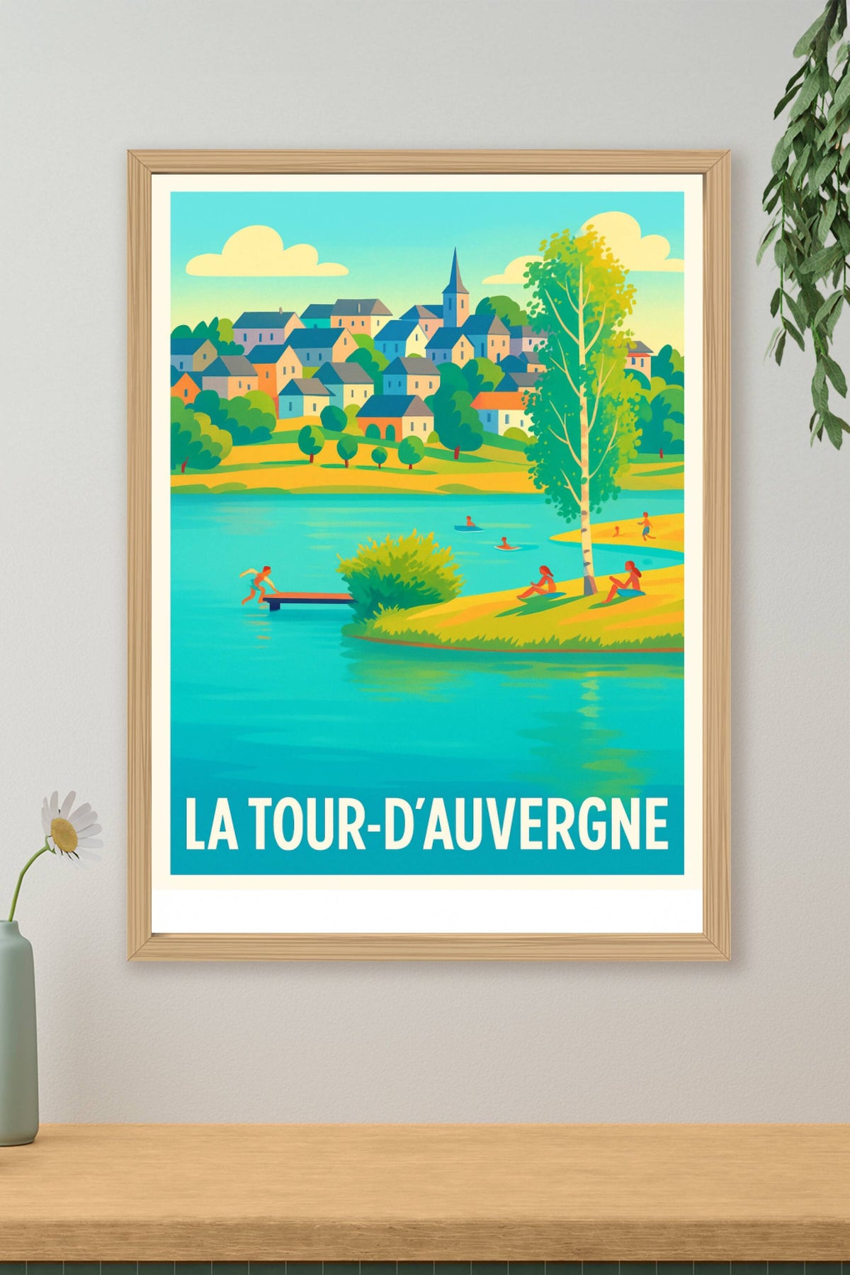 Affiche La Tour-d’Auvergne — Évasion au cœur de la nature auvergnate · poster d'art de La Tour-d’Auvergne