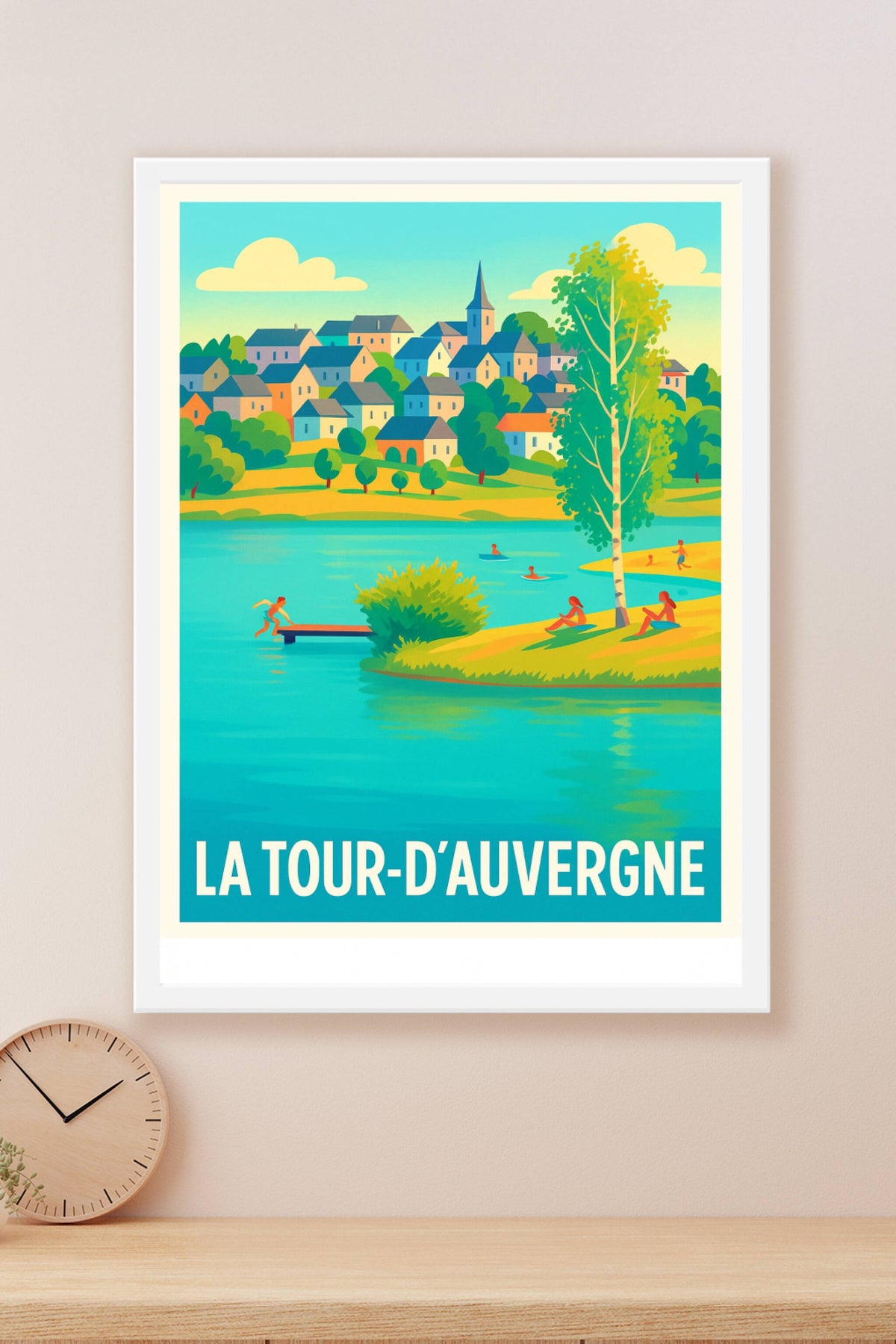 Affiche La Tour-d’Auvergne — Évasion au cœur de la nature auvergnate · poster d'art de La Tour-d’Auvergne