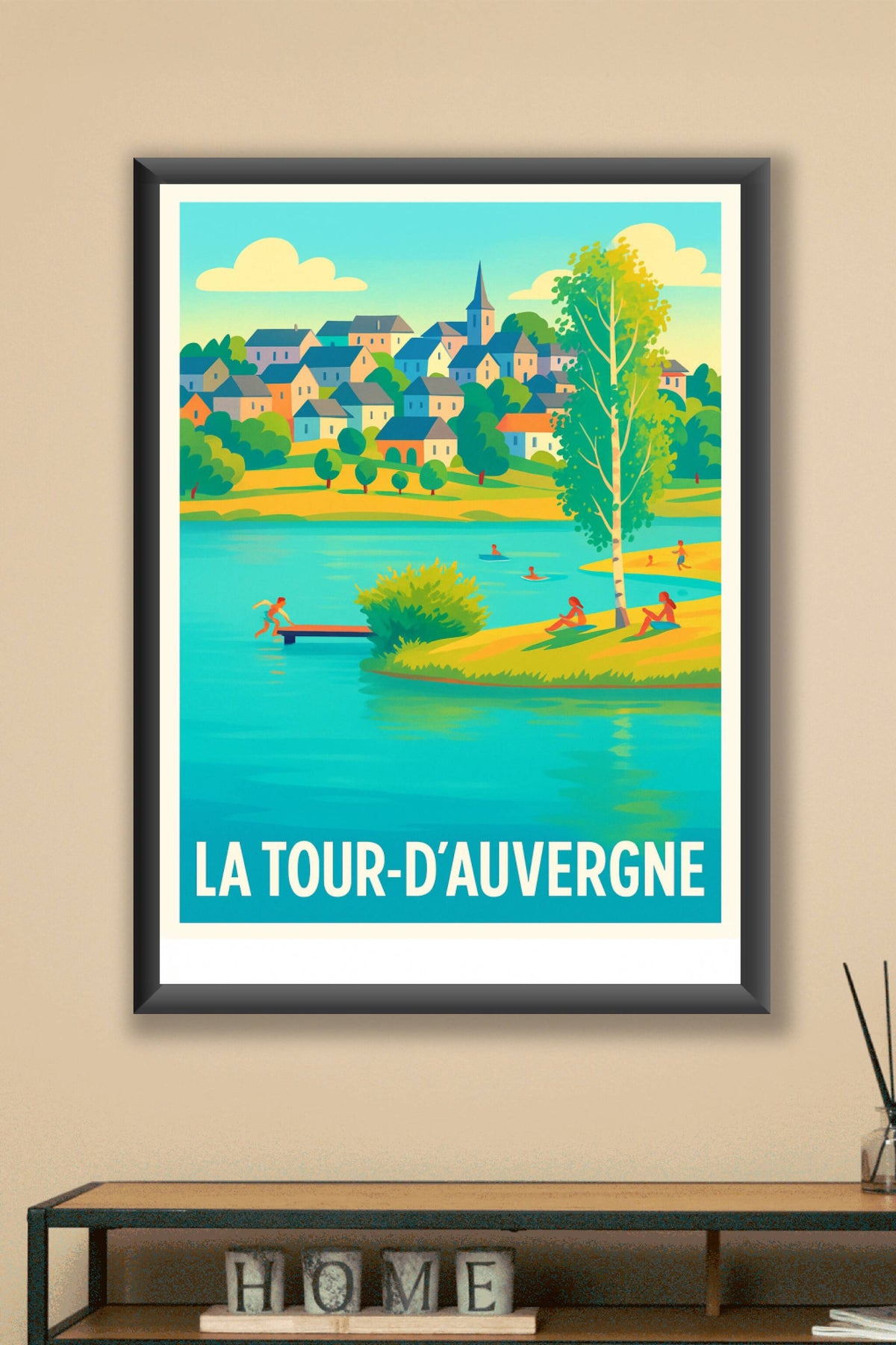 Affiche La Tour-d’Auvergne — Évasion au cœur de la nature auvergnate · poster d'art de La Tour-d’Auvergne