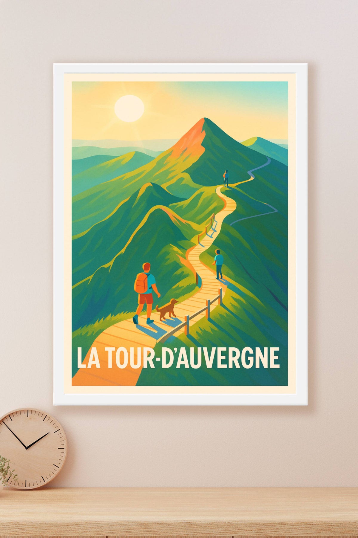 Affiche La Tour-d'Auvergne — Escapade nature en montagne · poster d'art de La Tour-d'Auvergne