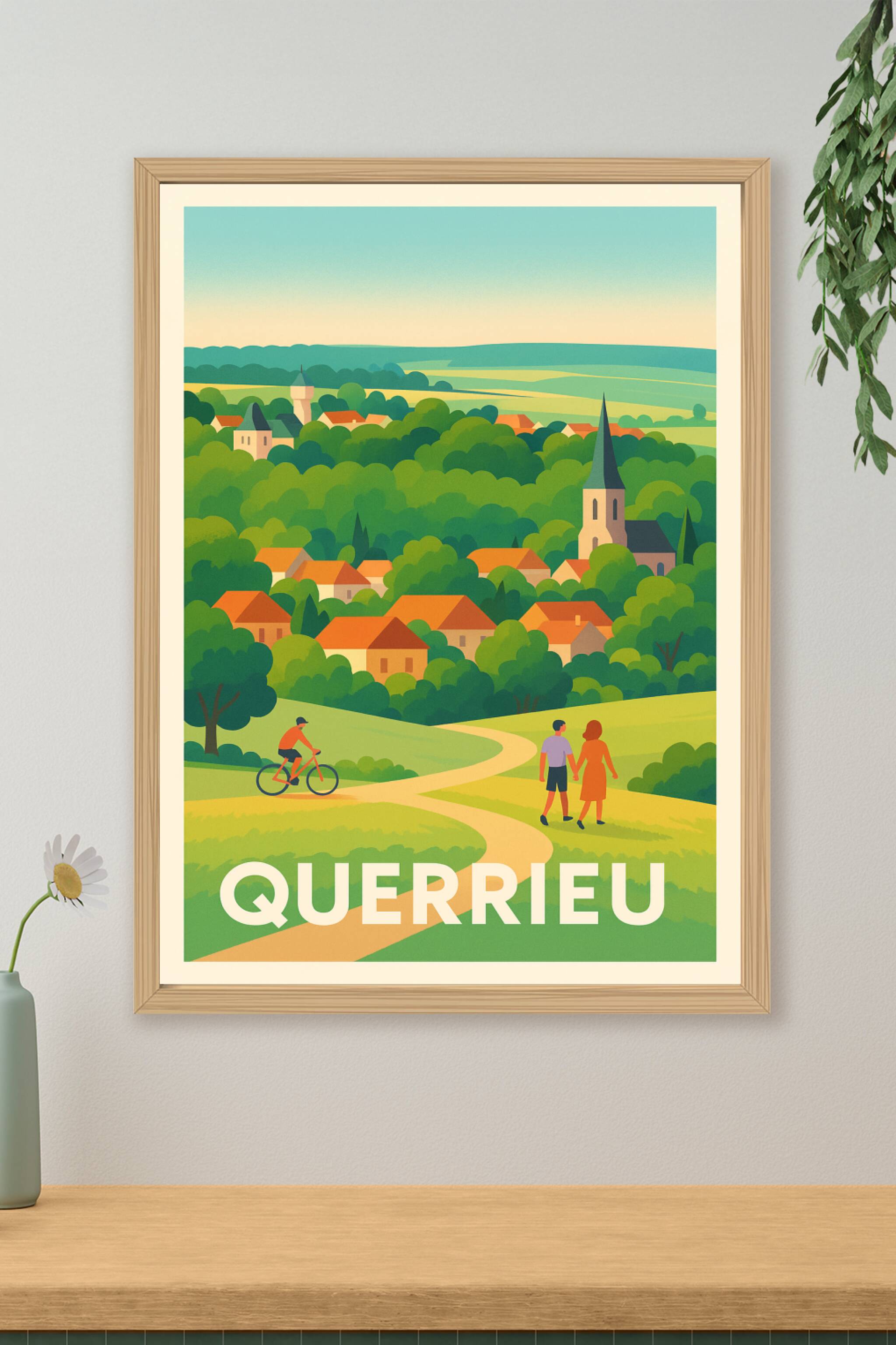 Affiche de Querrieu - Village paisible et nature préservée