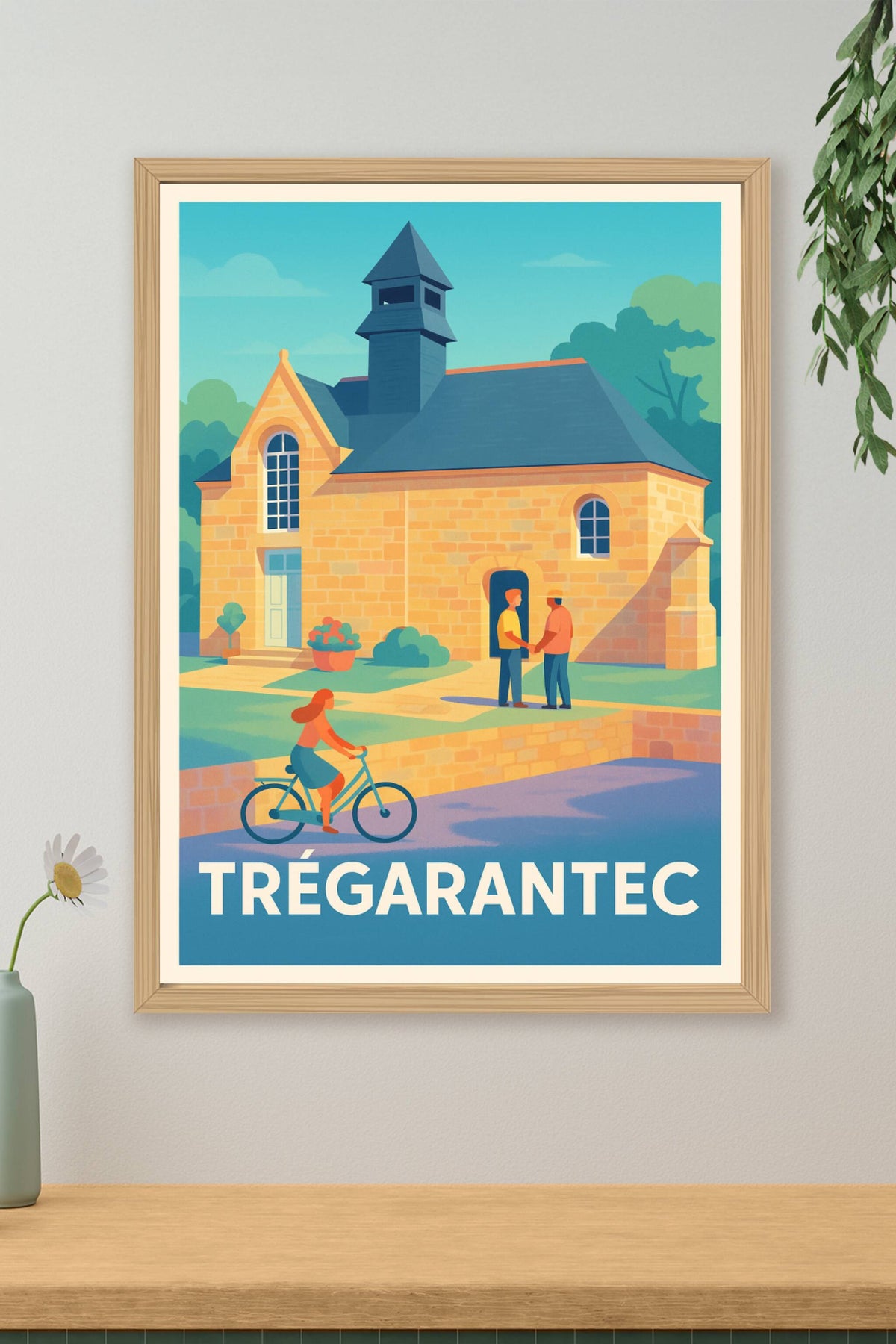 Affiche Trégarantec — Charme et douceur bretonne · poster d'art de Trégarantec