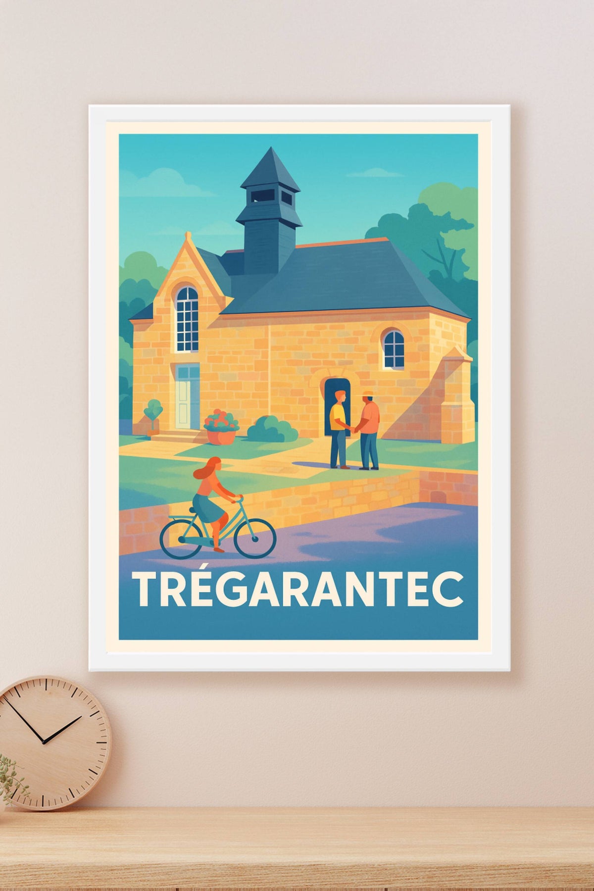 Affiche Trégarantec — Charme et douceur bretonne · poster d'art de Trégarantec