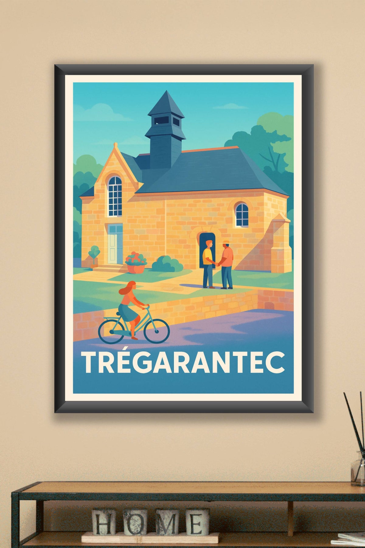 Affiche Trégarantec — Charme et douceur bretonne · poster d'art de Trégarantec