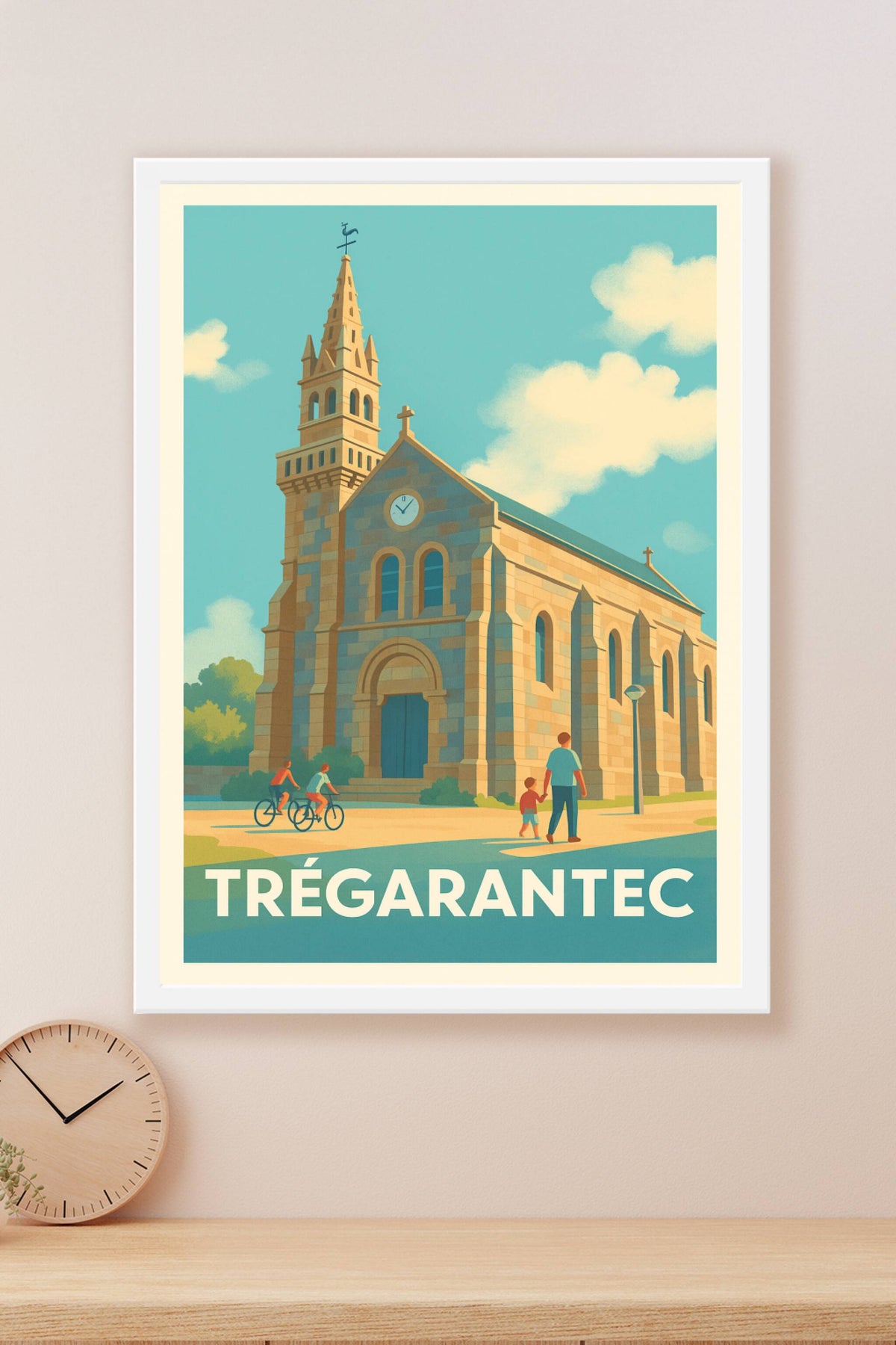 Affiche Trégarantec — Charme et Sérénité en Illustration · poster d'art de Trégarantec