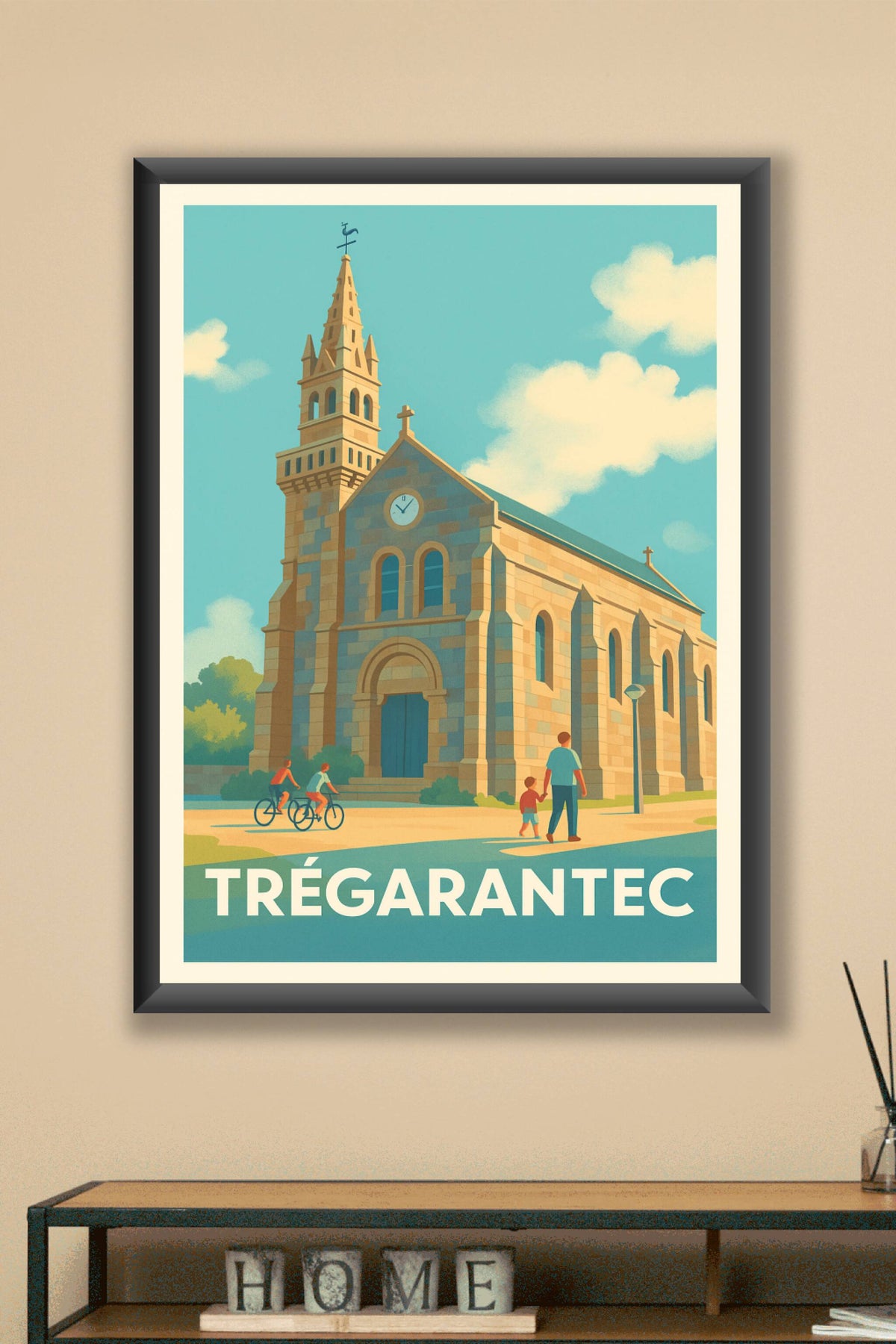Affiche Trégarantec — Charme et Sérénité en Illustration · poster d'art de Trégarantec