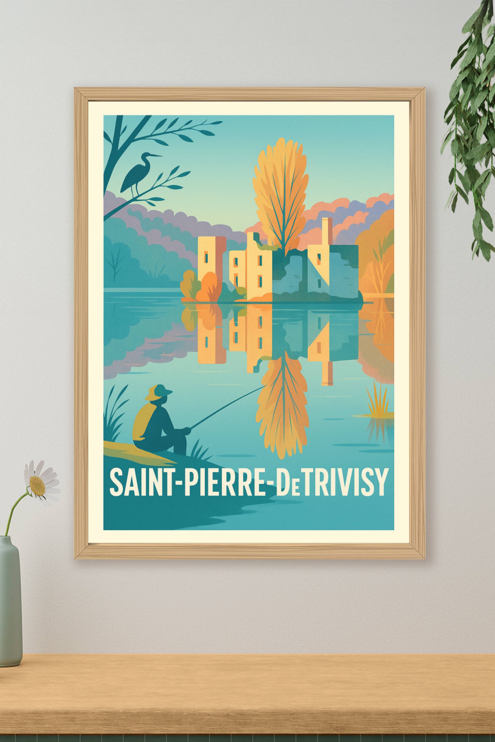 Affiche de Saint-Pierre-de-Trivisy - Tranquillité au bord de l'eau